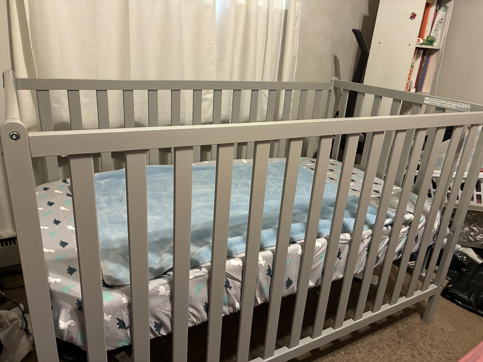 Delta Children Heartland 4-in-1 Convertible Crib - Greenguard Gold Certified, Grey customer photo 1