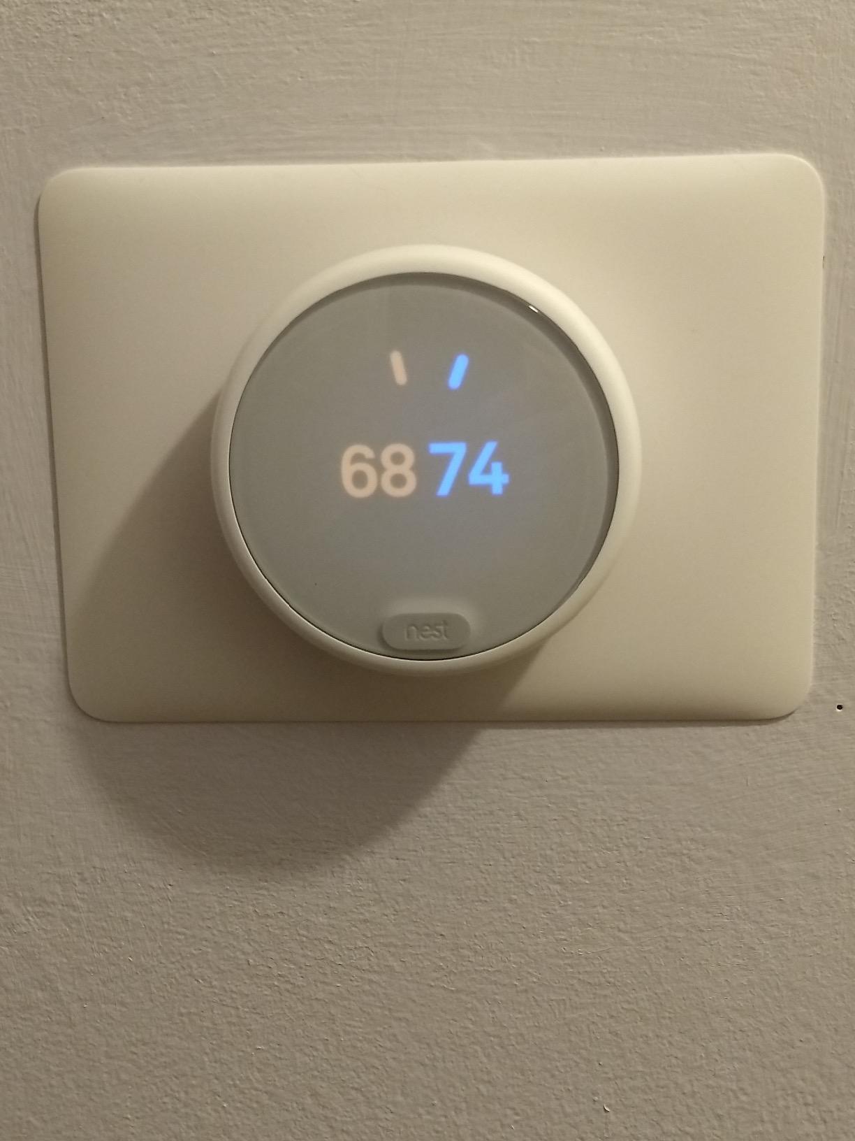 Nest Thermostat E (T4000ES) - Hubless Smart Thermostat - Programmable, Frosted White customer photo 1
