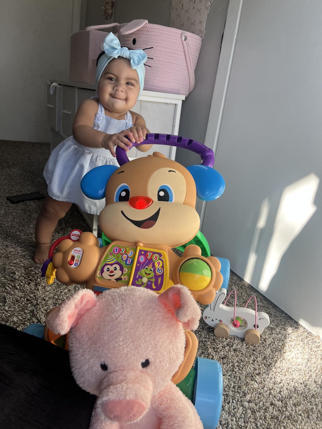 Fisher-Price Baby Toy Laugh and Learn Smart Stages Sis Walker with Educational Music Lights and Activities for Infants Ages 6+ Months customer photo 1