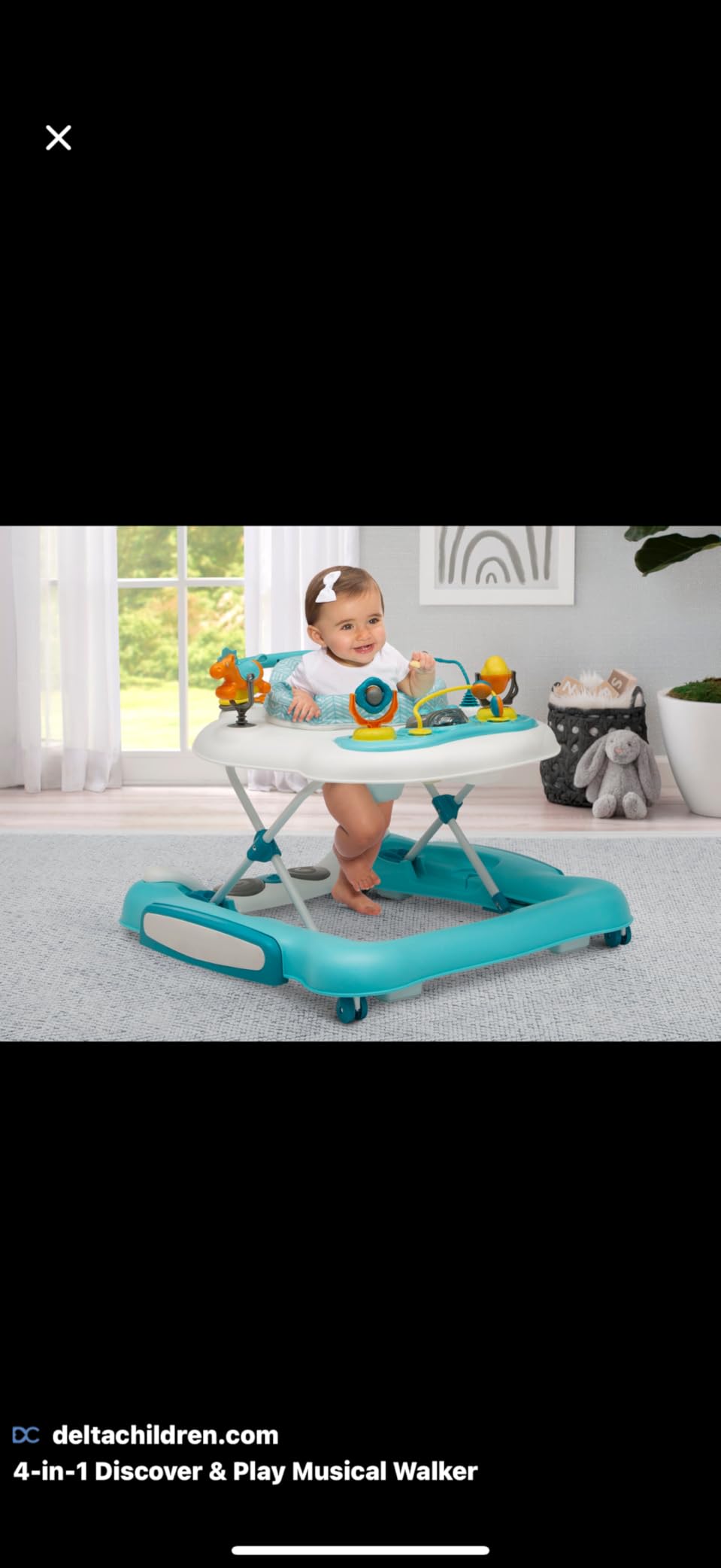 Fisher-Price Baby Toy Laugh and Learn Smart Stages Sis Walker with Educational Music Lights and Activities for Infants Ages 6+ Months customer photo 2