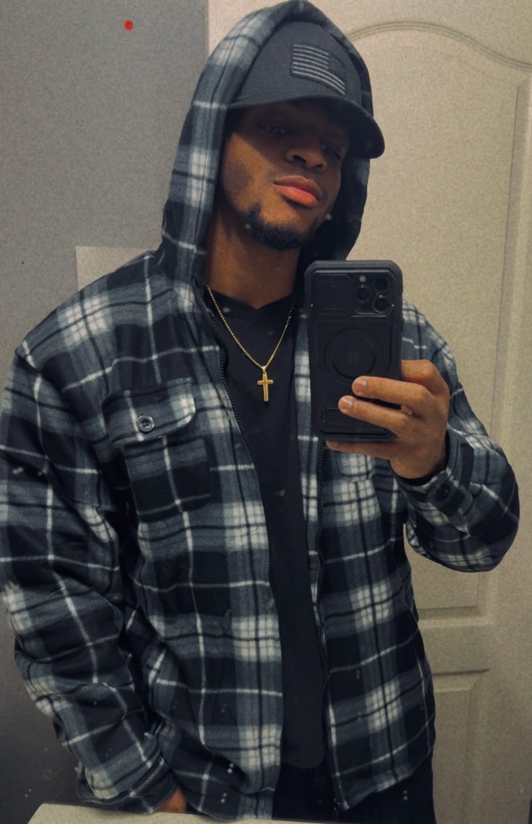 Winter Heavy Warm Sherpa Lined Fleece Plaid Flannel Jacket Men Plus Size S-5XL Big&Tall Mens Coat customer photo 2