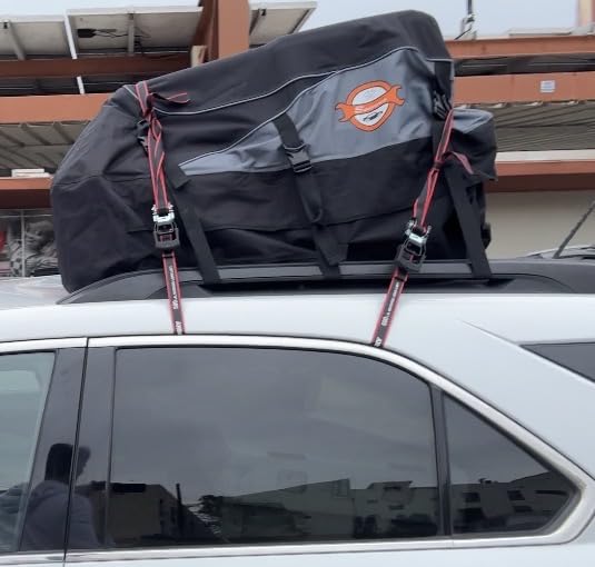 Sailnovo Rooftop Cargo Carrier Roof Bag, 20 Cubic feet Soft Waterproof Car Roof Bag customer photo 2