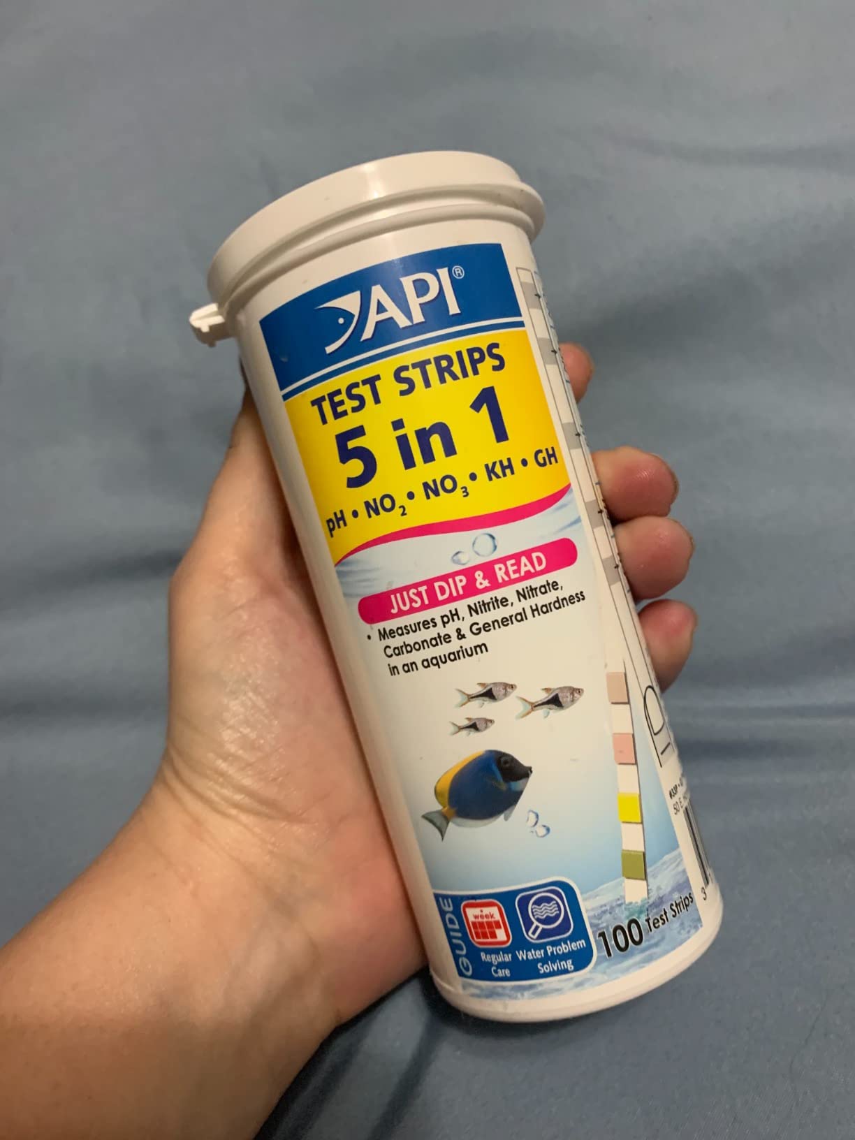 API 5-IN-1 TEST STRIPS Freshwater and Saltwater Aquarium Test Strips 100-Count Box customer photo 2