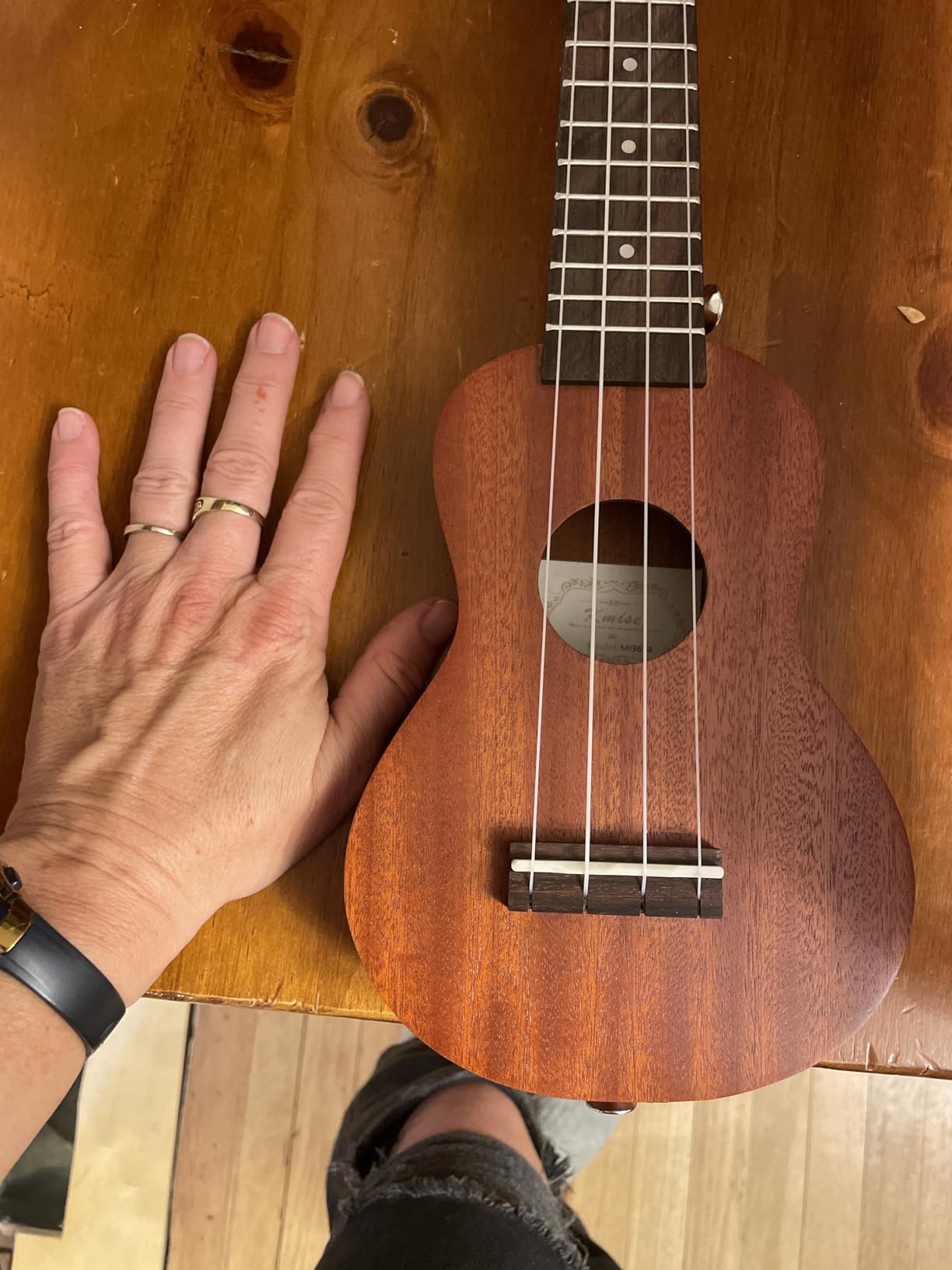 Kmise Professional Ukulele for Adult Beginner, Free Online Lesson 26 inch Tenor Mahogany Ukelele with Ukele Bundle Starter Kit Gig Bag Case, Strap, Tuner, Nylon Strings, Book, Uke Gift Choice customer photo 2