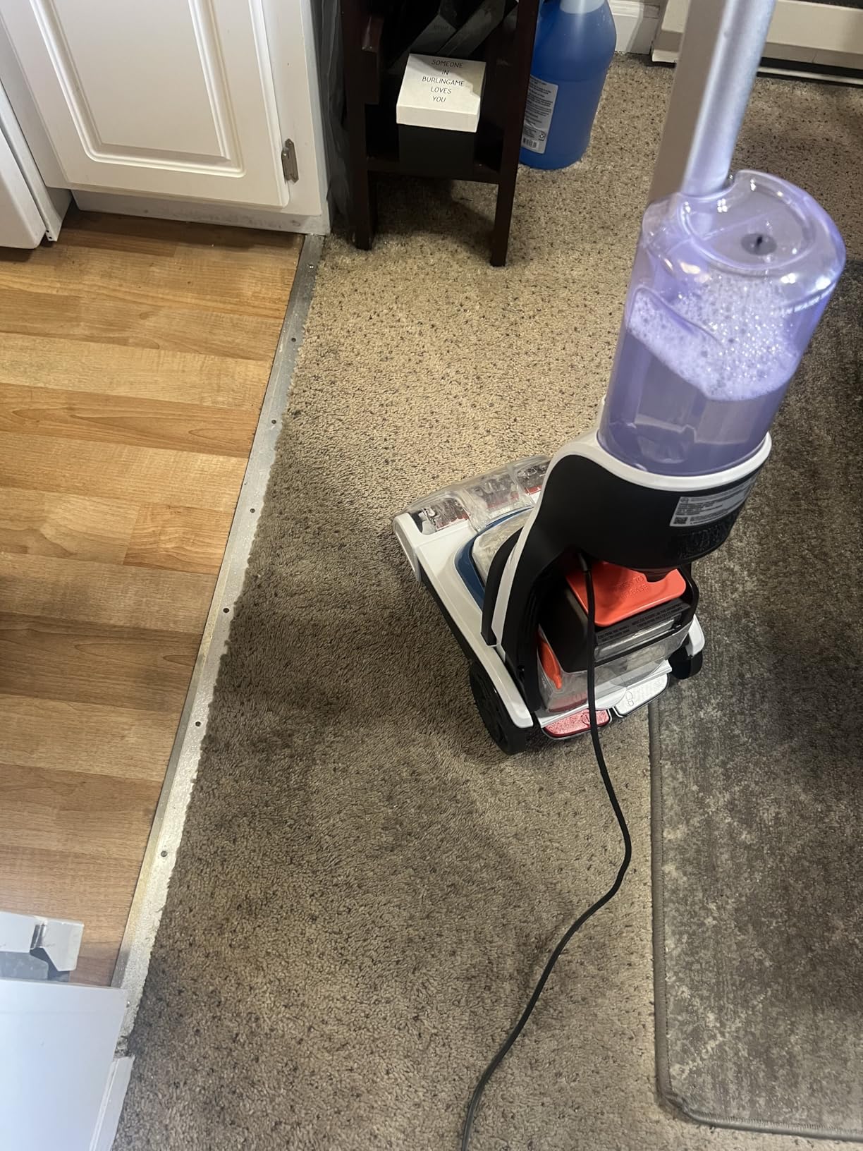 Hoover PowerDash Pet Compact Carpet Cleaner Machine, Lightweight Design, HeatForce Fast Drying, Antimicrobial Brush Roll, Pair with a Hoover Carpet Cleaner Solution customer photo 1