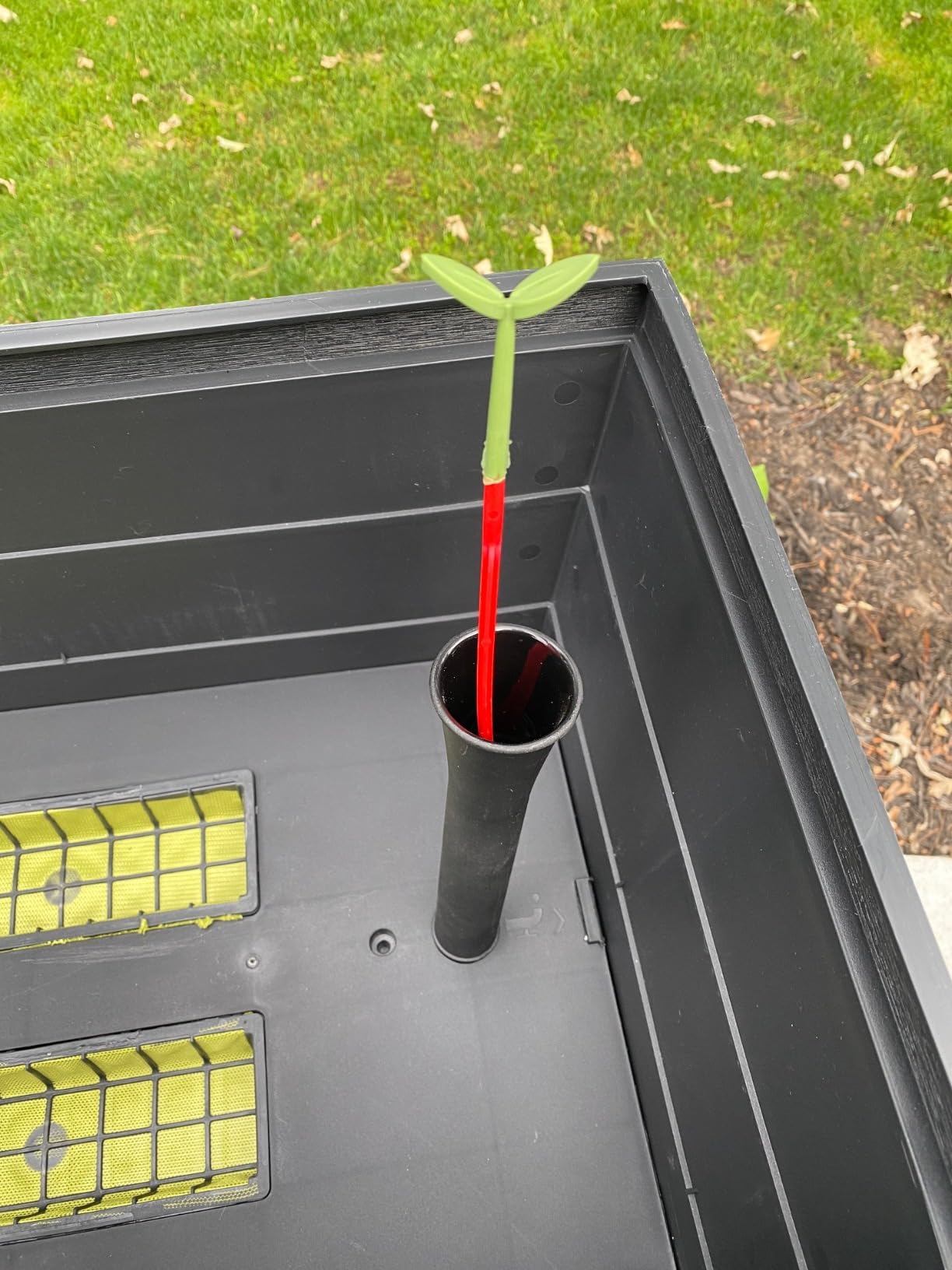 Keter Urban Bloomer 12.7 Gallon Raised Garden Bed and Outdoor Herb Garden Planter with Self Watering Gauge and Drainage Plug, Dark Grey customer photo 1