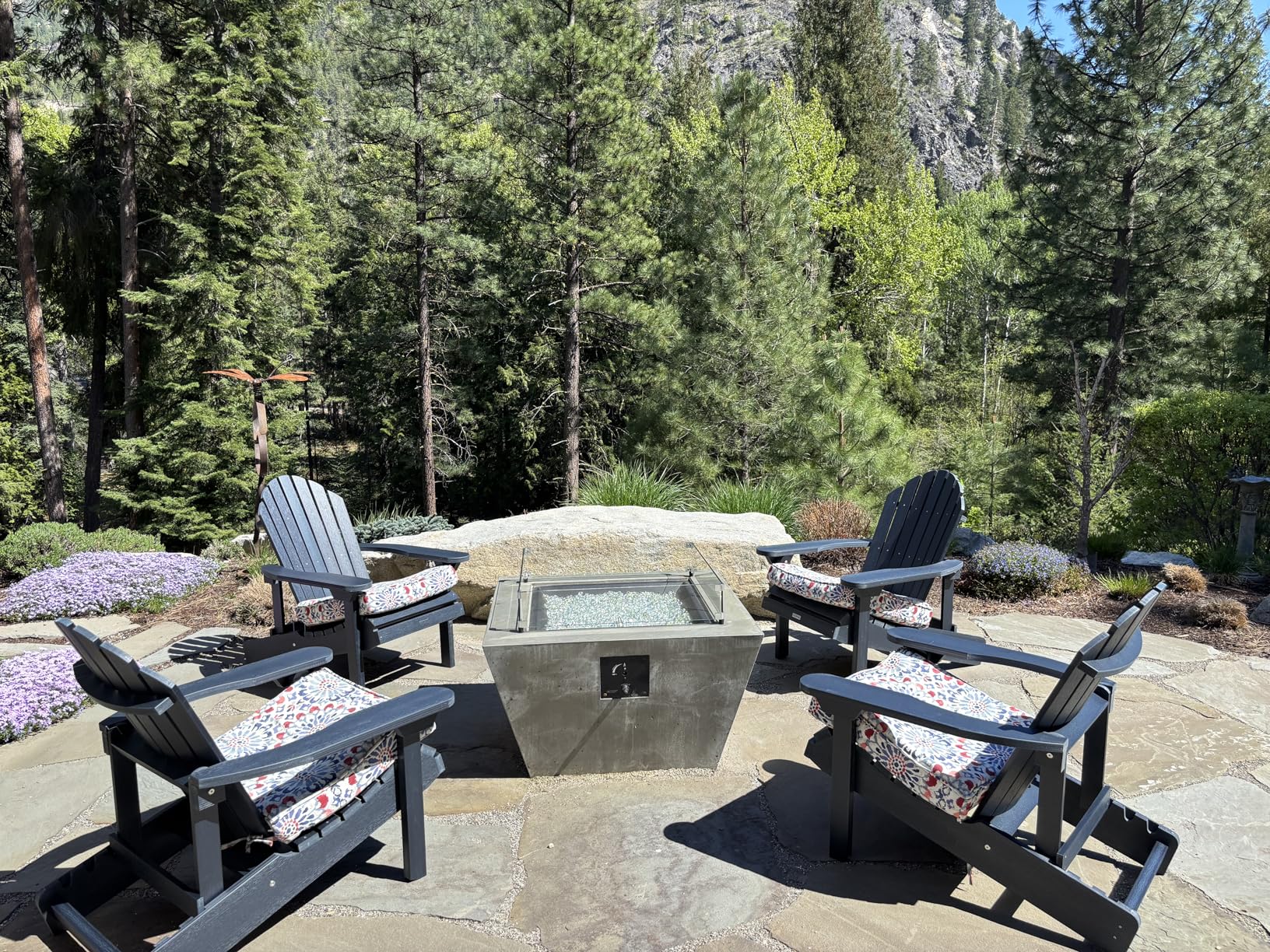 Highwood Hamilton Made in The USA Folding and Reclining Adirondack Chair, Adult Size, Federal Blue customer photo 1