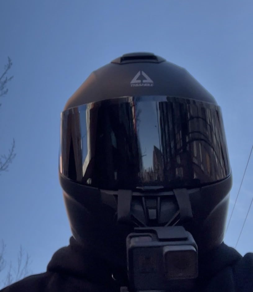 TRIANGLE Motorcycle Helmets Full Face Motorcycle Helmet for Men & Women with Tinted and Clear Visor Meet Dot Approved customer photo 1