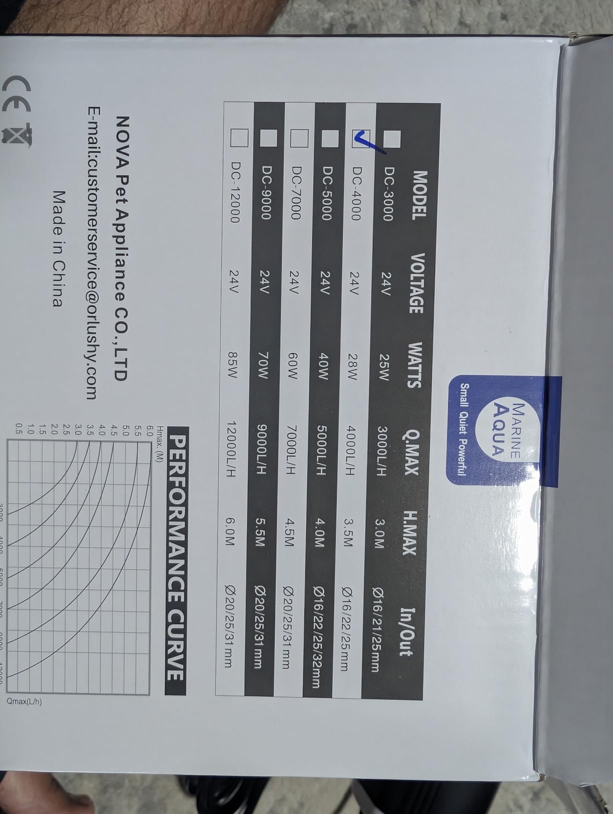 Orlushy DC-5000 Silent Swirl Controllable DC aquarium Pump 40W 1320GPH with sine wave Controller customer photo 1
