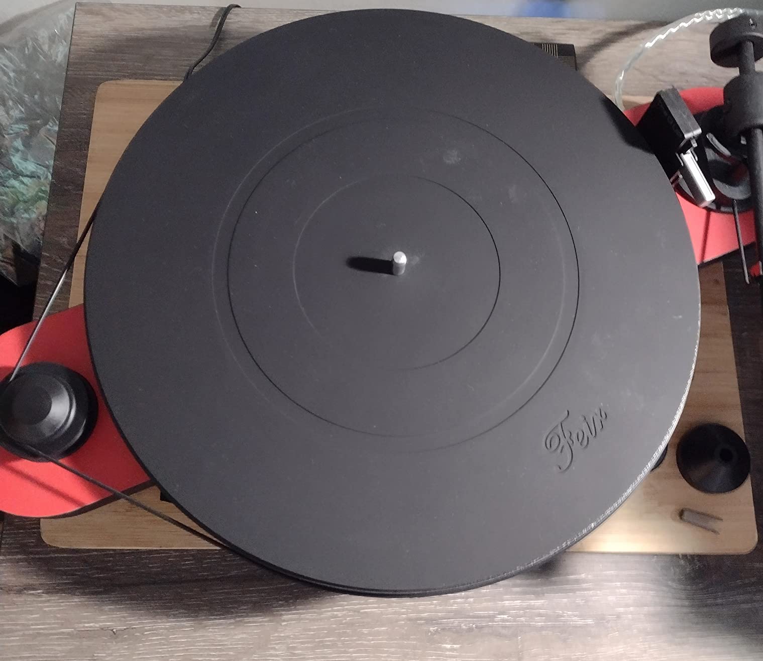 Turntable Platter Mat Black Rubber Silicone Design for Universal to All LP Vinyl Record Players customer photo 2