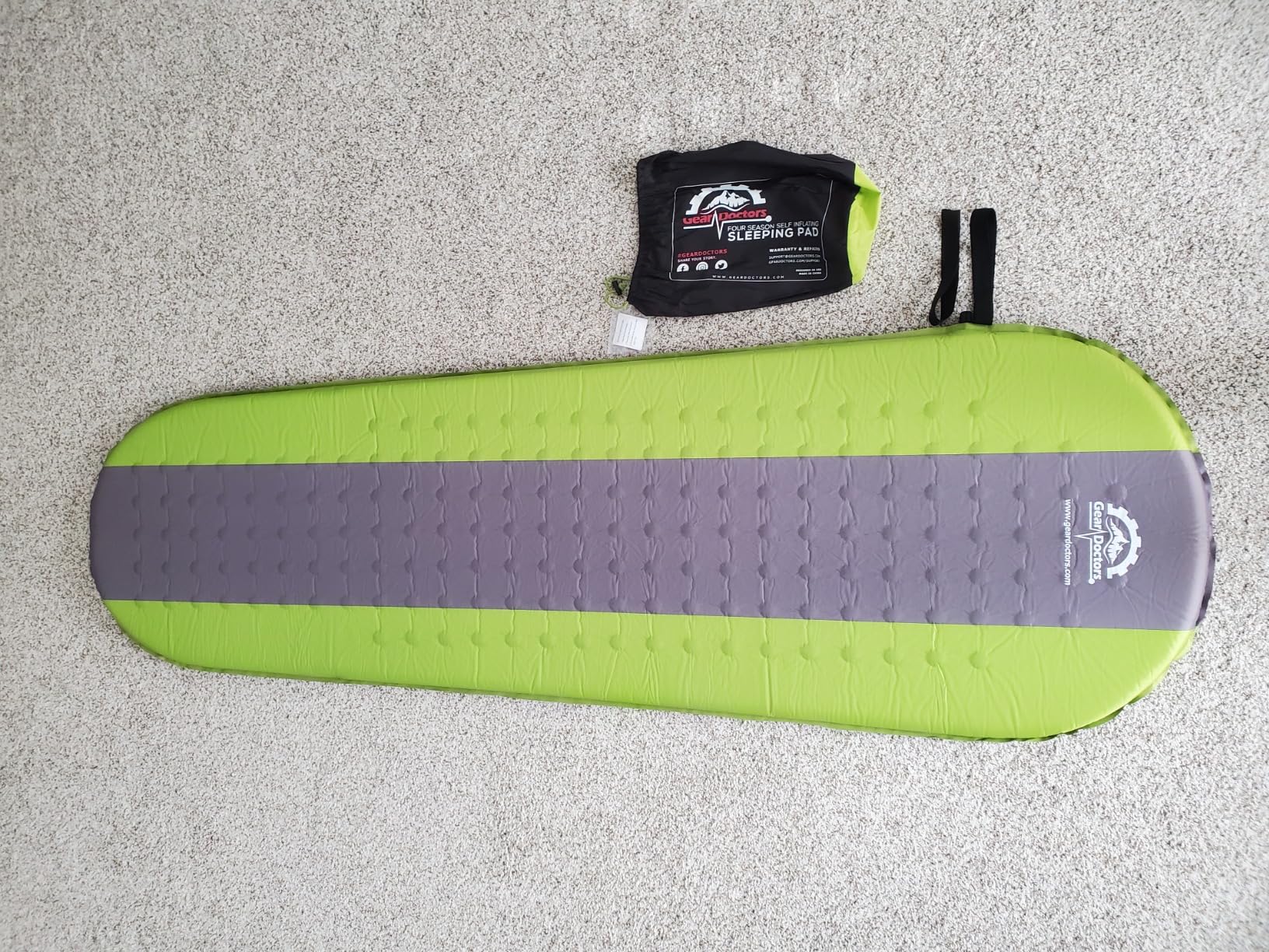 Gear Doctors Oxylus 4.3 R-Value Insulated Foam Self Inflating Sleeping Pad Camping customer photo 1
