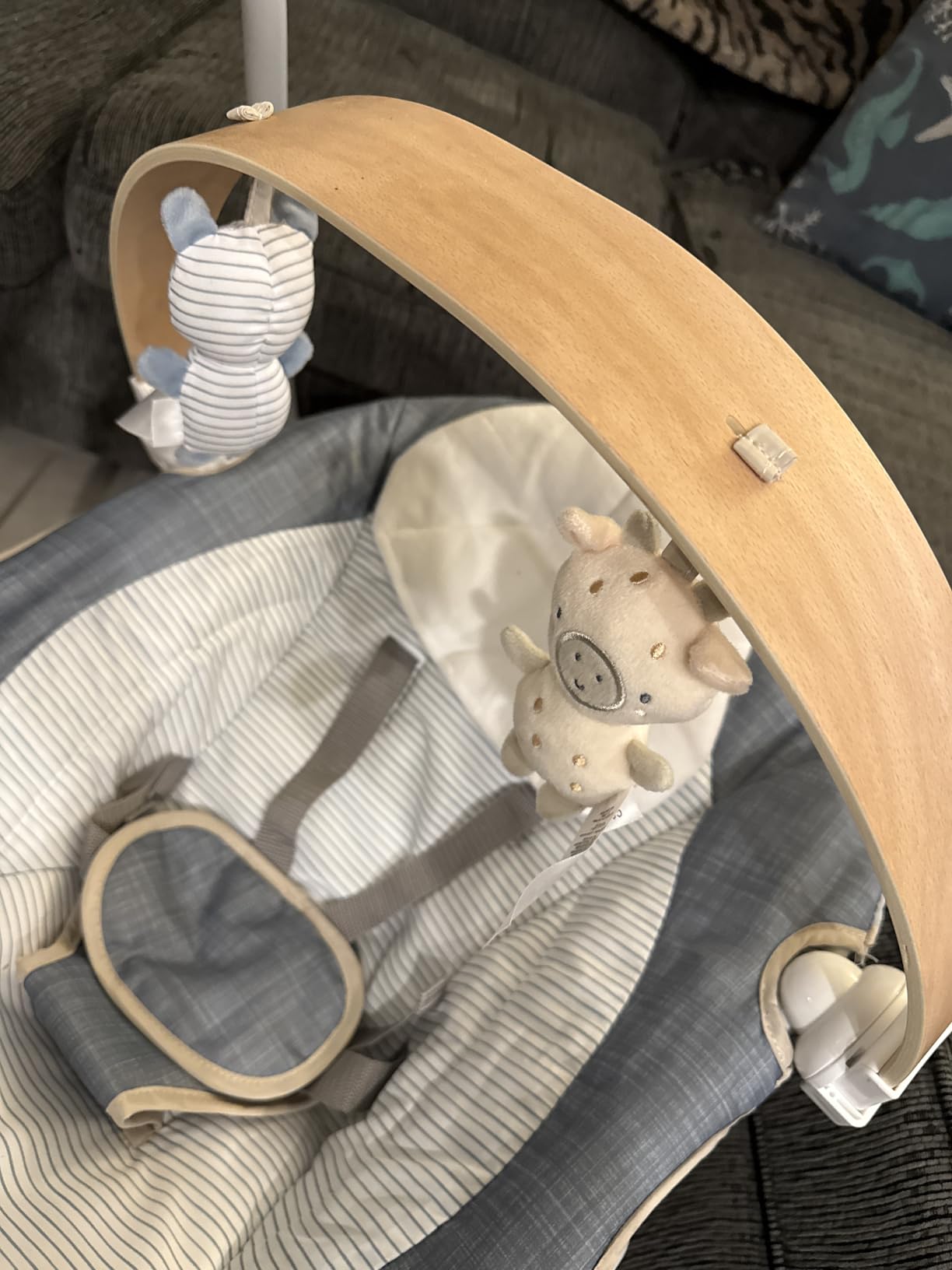 Ingenuity SimpleComfort Lightweight Compact 6-Speed Multi-Direction Baby Swing, Vibrations & Nature Sounds customer photo 2