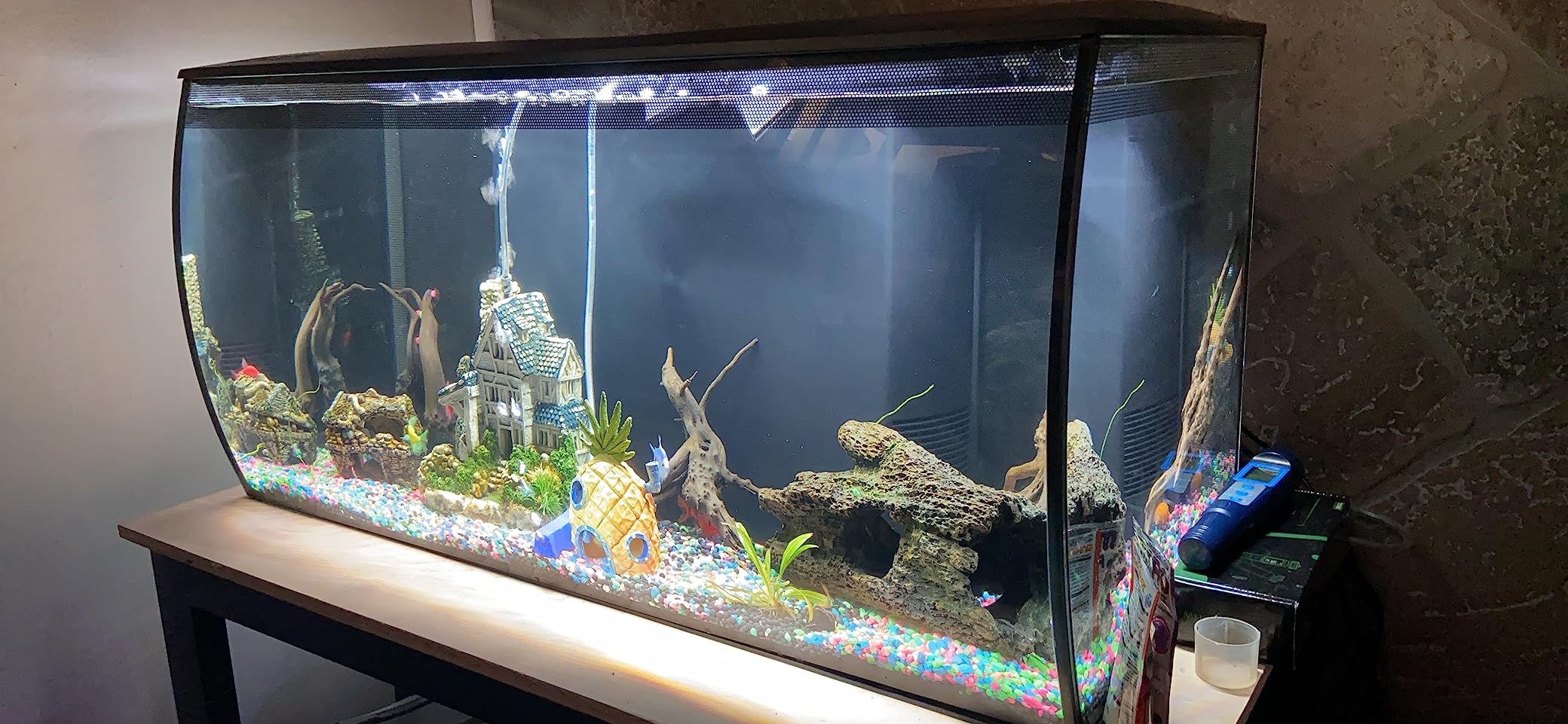 Fluval Flex 32.5 Aquarium Kit - Fish Tank for Fish & Plants - Comes with LED Lights, Filtration System & More - 32.5 Gal. customer photo 1