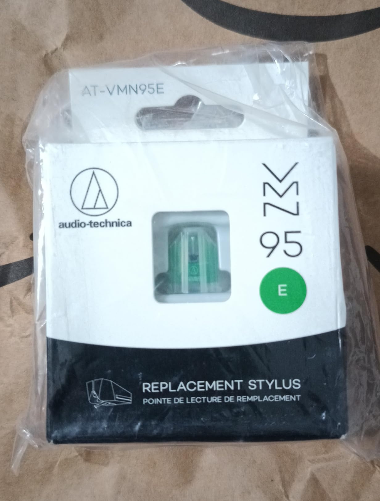 Audio-Technica AT-VMN95E Elliptical Replacement Turntable Stylus for AT-VM95 Series Cartridges, Compatible with AT-LP120X Series, AT-LP3XBT, AT-LPW40, AT-LPW50, AT-LP5X, AT-LP8X, Green customer photo 1