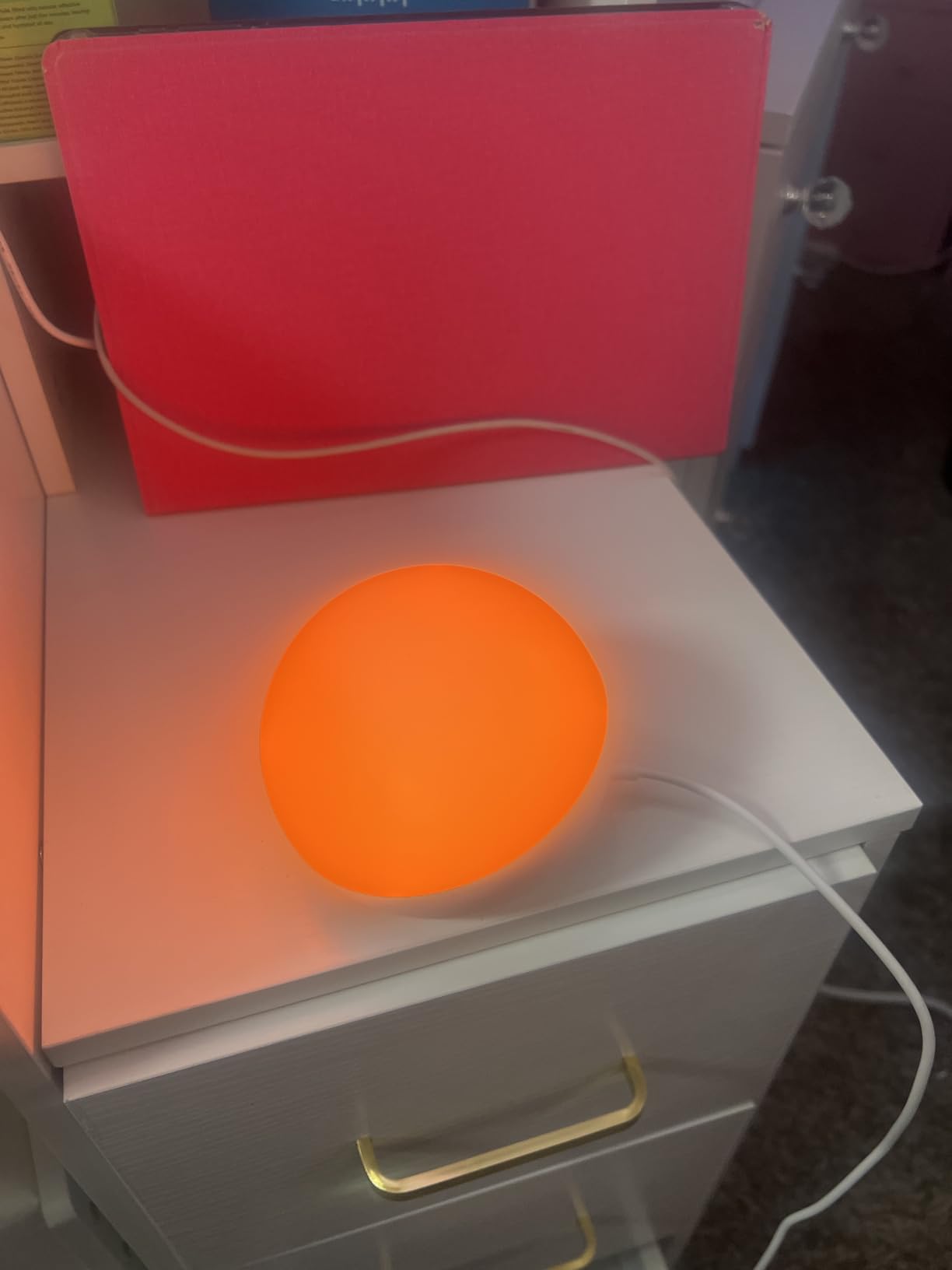 Amazon Echo Glow (newest model), Night light for kids, Works with Alexa | Millions of colors customer photo 1