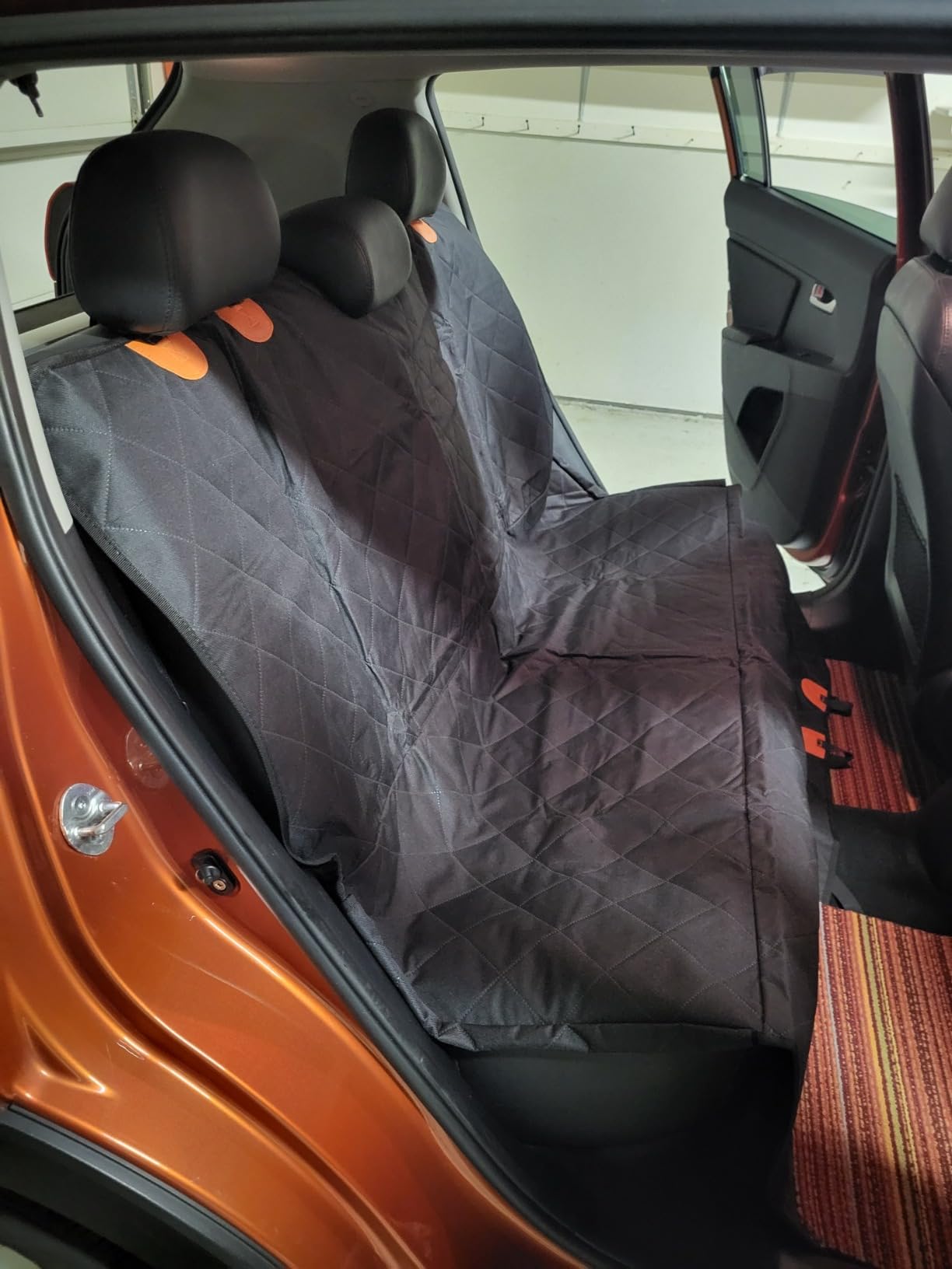 Kytely Dog Car Seat Cover for Back Seat,600D Heavy Duty Dog Hammock for Car with Side Flap,100% Waterproof Pet Backseat Cover, Anti-Scratch Nonslip Pet Seat Protector for Cars Trucks and SUV customer photo 2