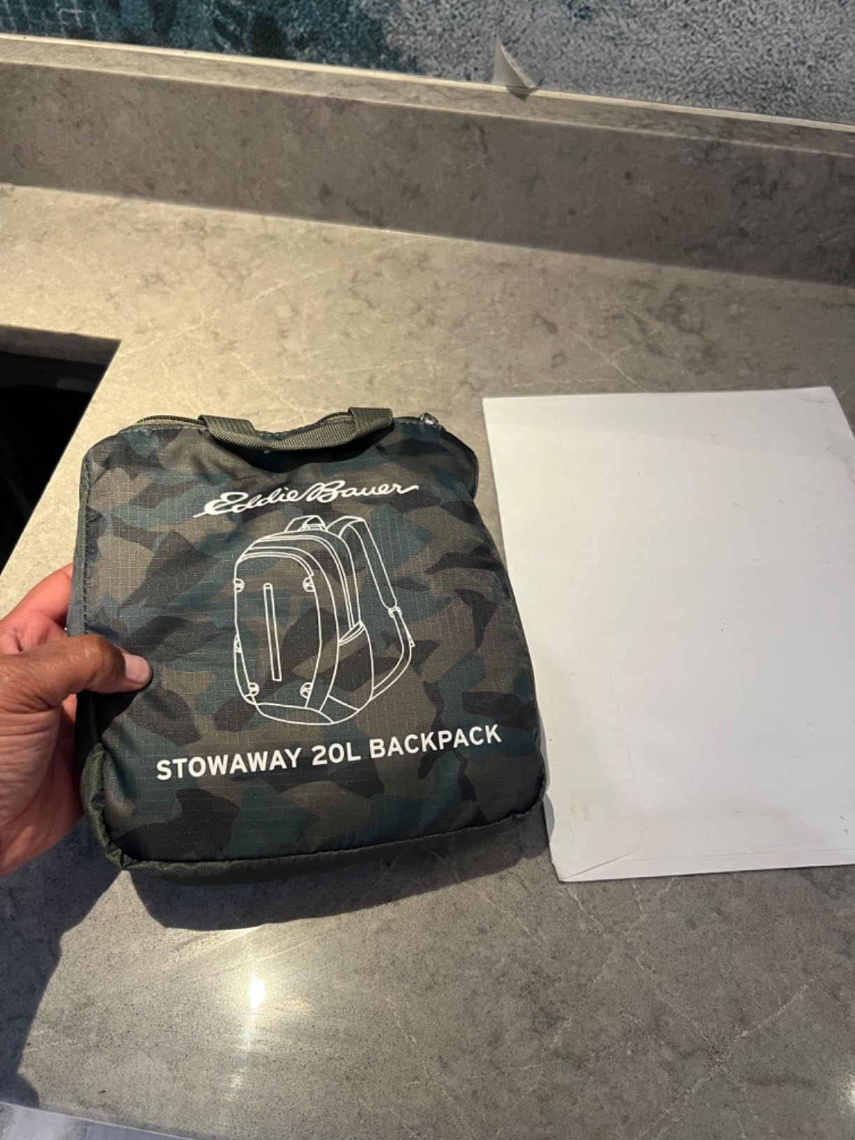 Eddie Bauer Stowaway Packable Backpack | Travel | Outdoor | Lightweight | Foldable | 20L customer photo 2