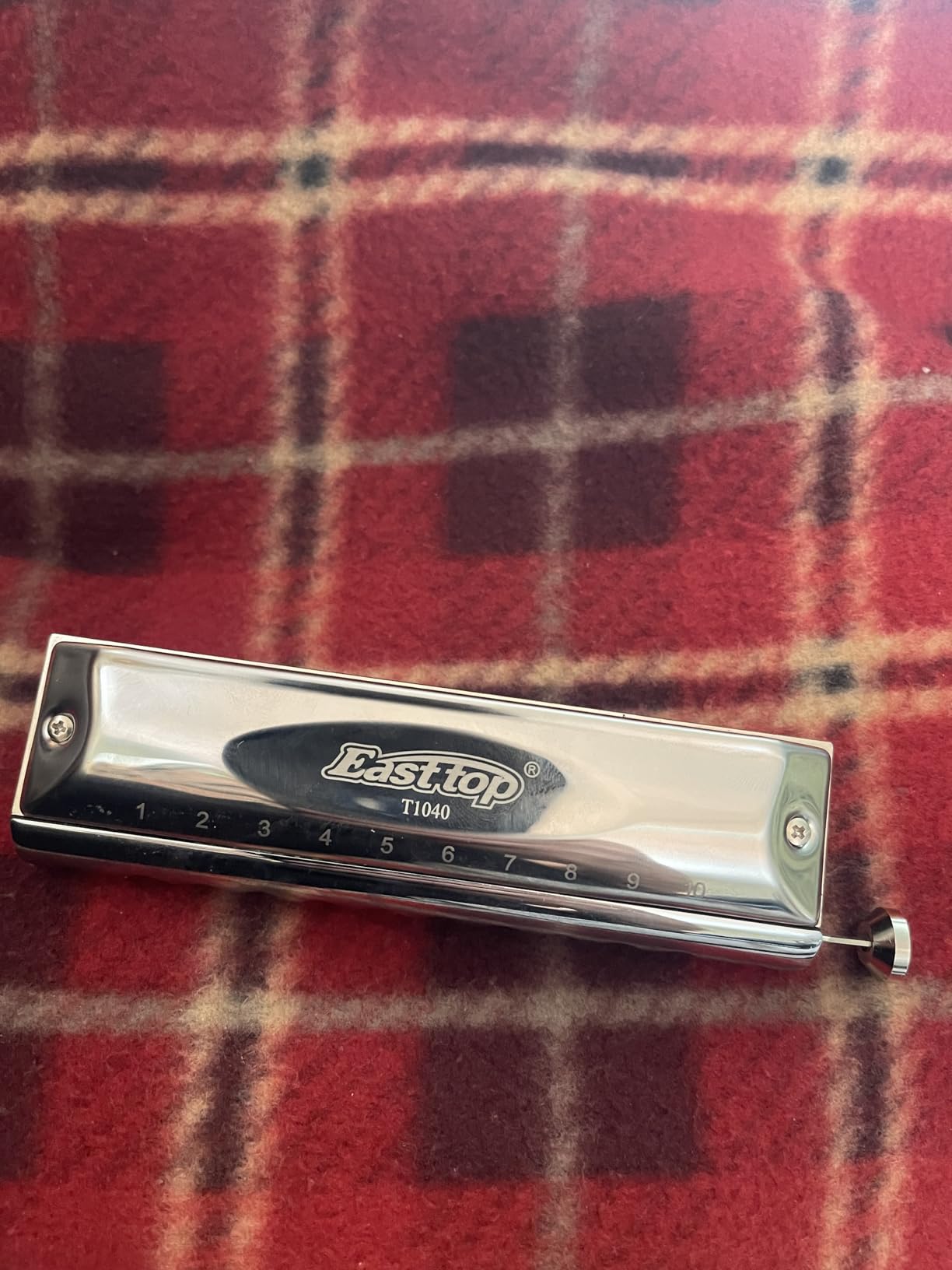 Chromatic Harmonica Key of C, 10 Holes 40 Tones Professional Mouth Organ with Slide for Beginners Adults, Professionals and Students by East top customer photo 1