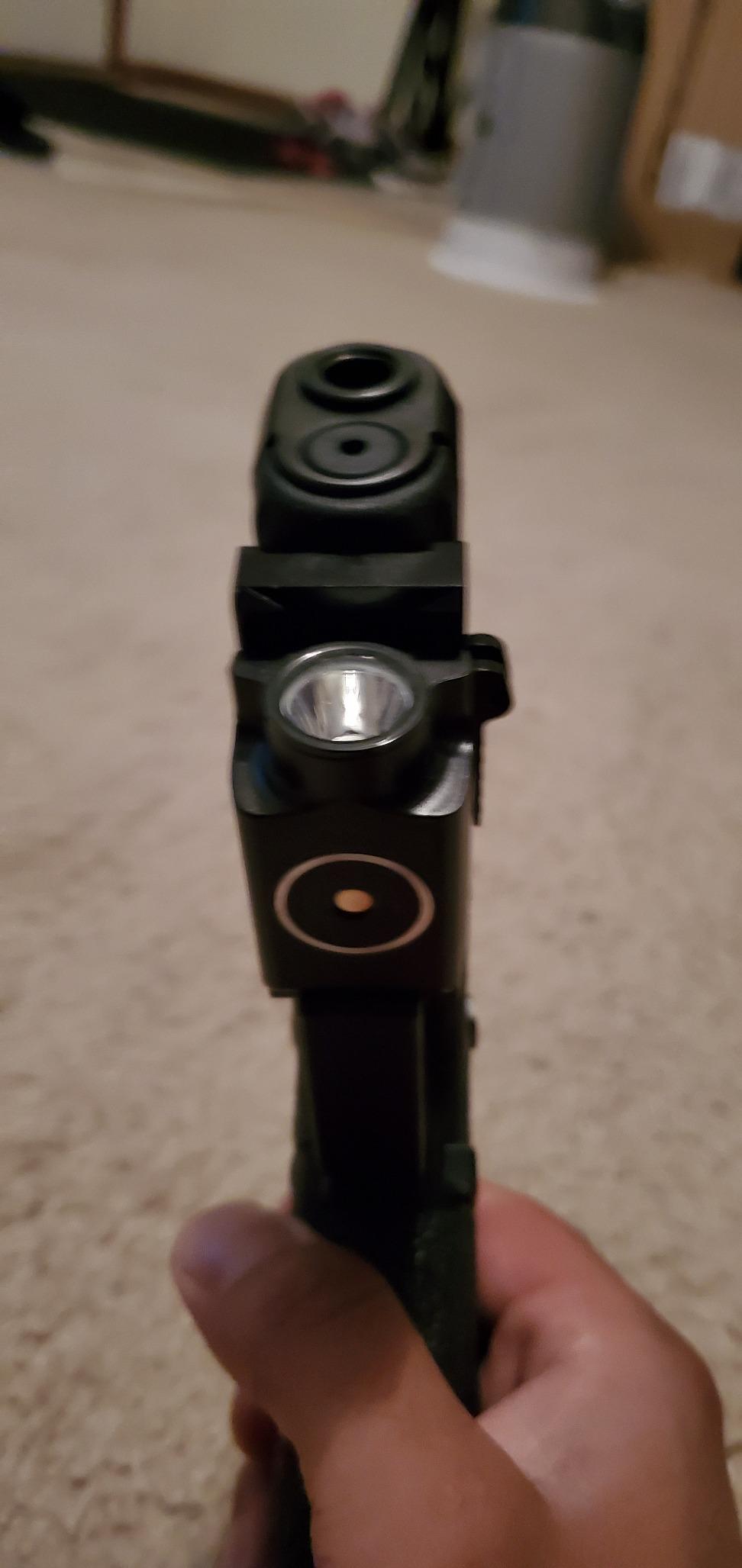OLIGHT PL-Mini 2 Valkyrie Compact Weaponlight, 600 Lumens Tactical Flashlight with Magnetic USB Rechargeable Built-in Battery and Adjustable Rail Mount, Fits GL and Pic Rails customer photo 2
