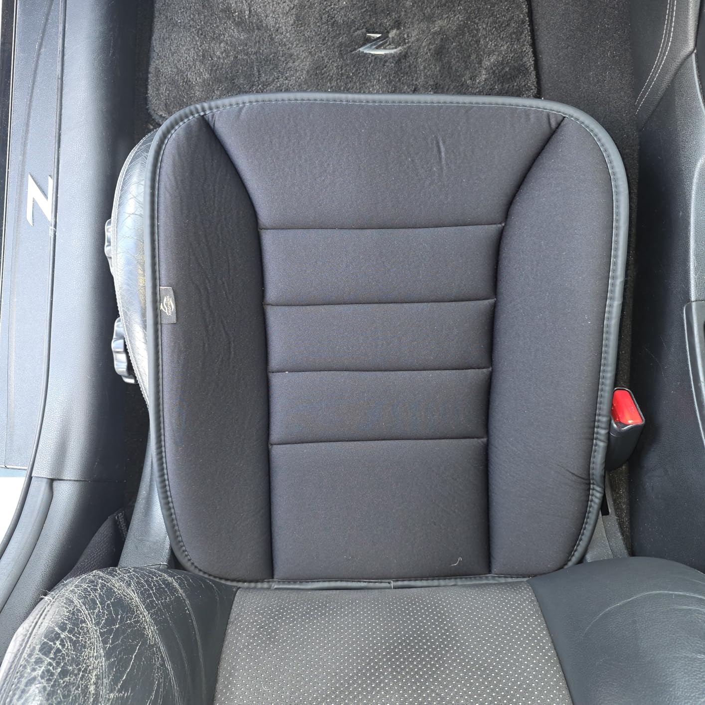 kingphenix Car Seat Cushion with 1.2inch Comfort Memory Foam, Seat Cushion for Car and Office Chair (Black) customer photo 1