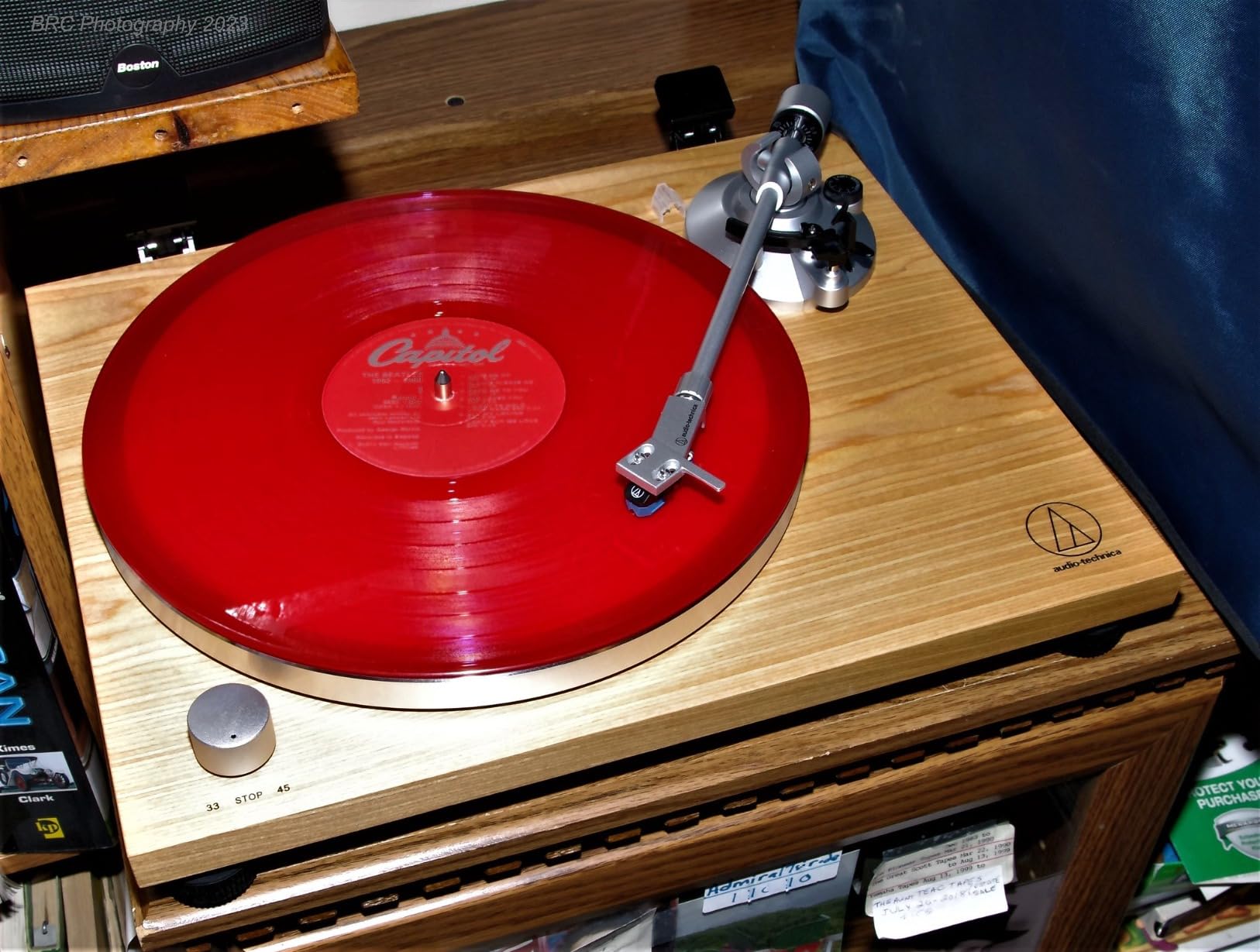 Audio-Technica AT-LPW40WN Fully Manual Belt-Drive Turntable, 2 Speeds, Dynamic Anti-Skate Control, Carbon-Fiber Tonearm Walnut customer photo 2