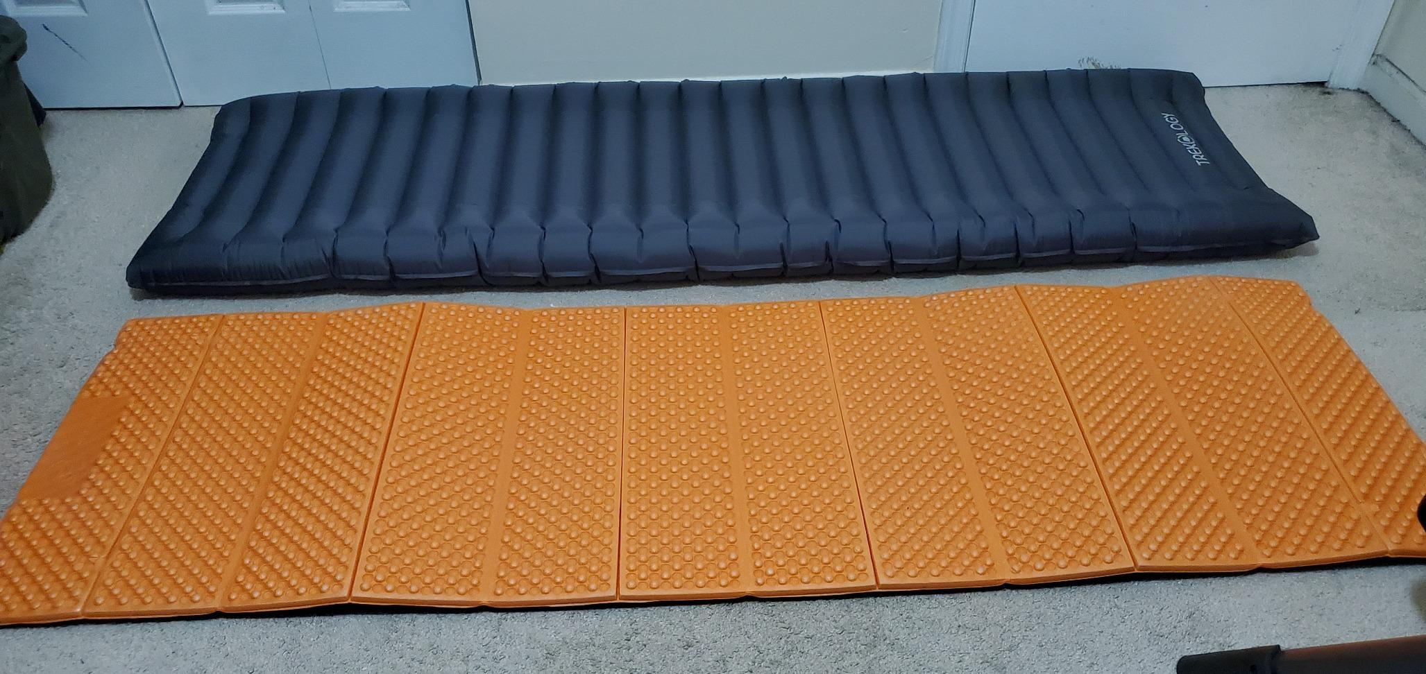 TREKOLOGY UL80 Ultralight Sleeping Pad - Inflatable Camping Sleeping Pad - 40D Nylon Compact Hiking Mat - Lightweight Air Mattress for Backpacking & Tent Camping customer photo 2