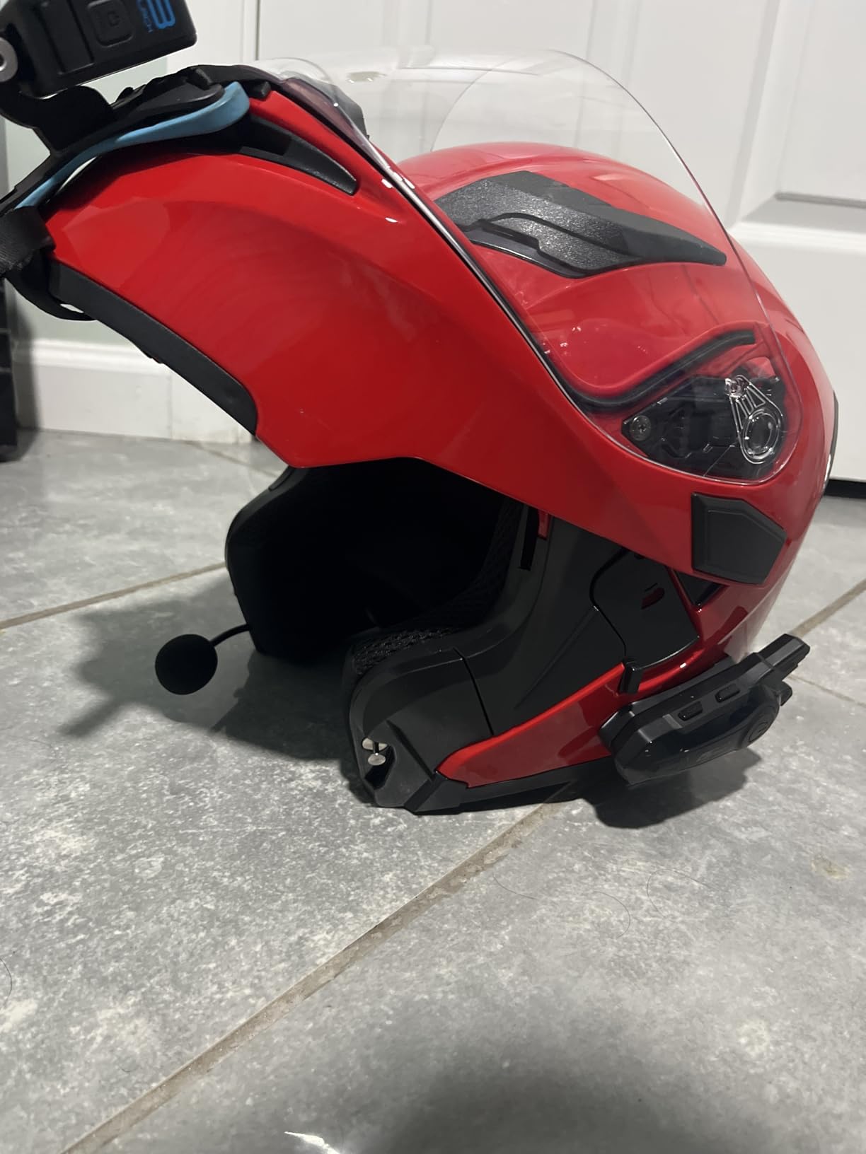 ILM Motorcycle Dual Visor Flip up Modular Full Face Helmet DOT Model 902/902L (Matte Black) customer photo 2