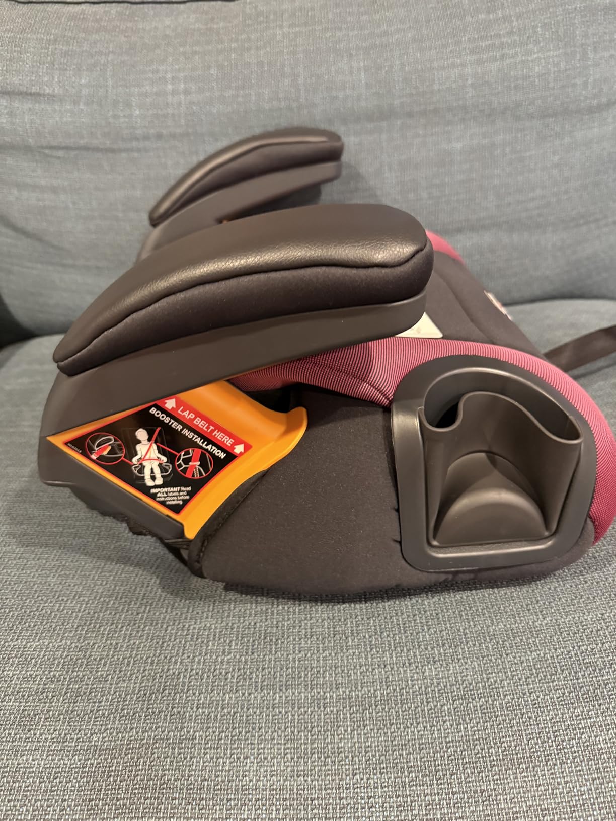Chicco GoFit Plus Backless Booster Car Seat with Latch Attachment, Stream/Blue customer photo 1