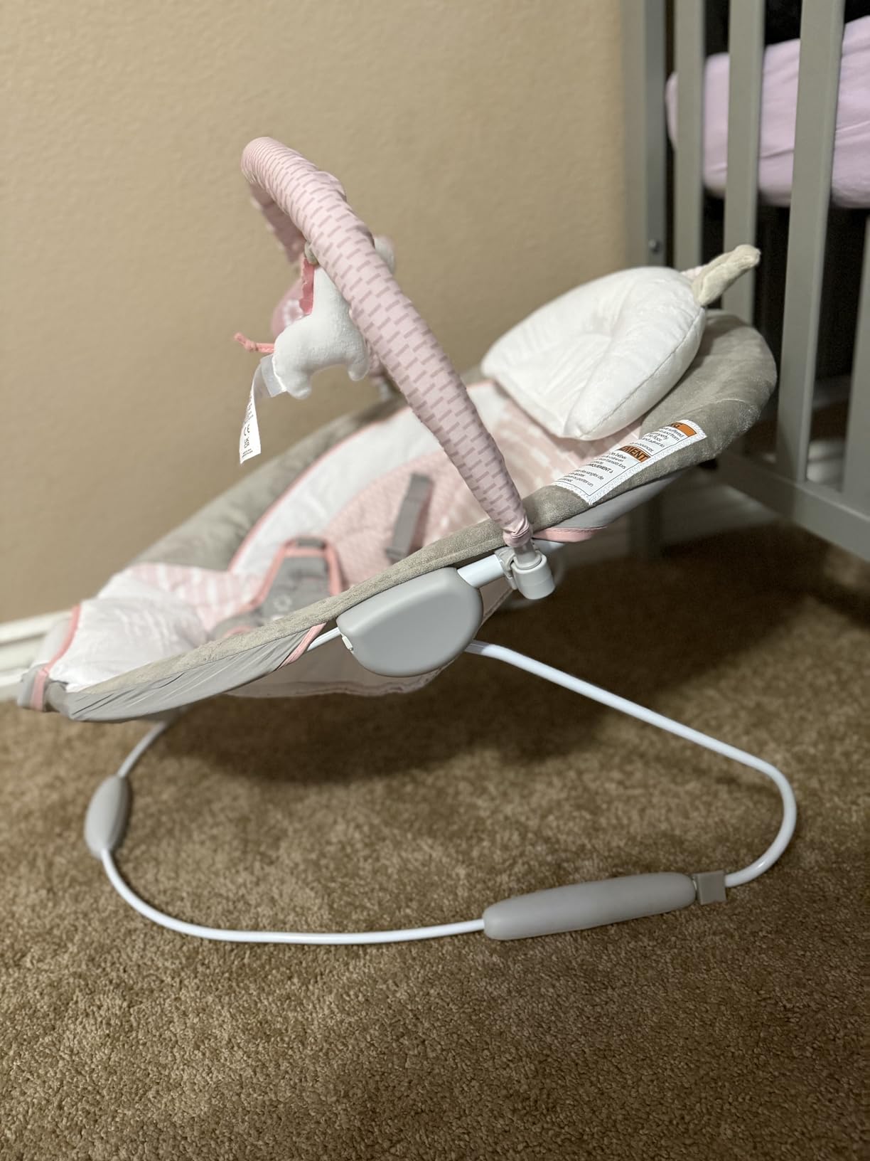 Ingenuity Soothing Baby Bouncer Infant Seat with Vibrations, Toy Bar & Sounds customer photo 2