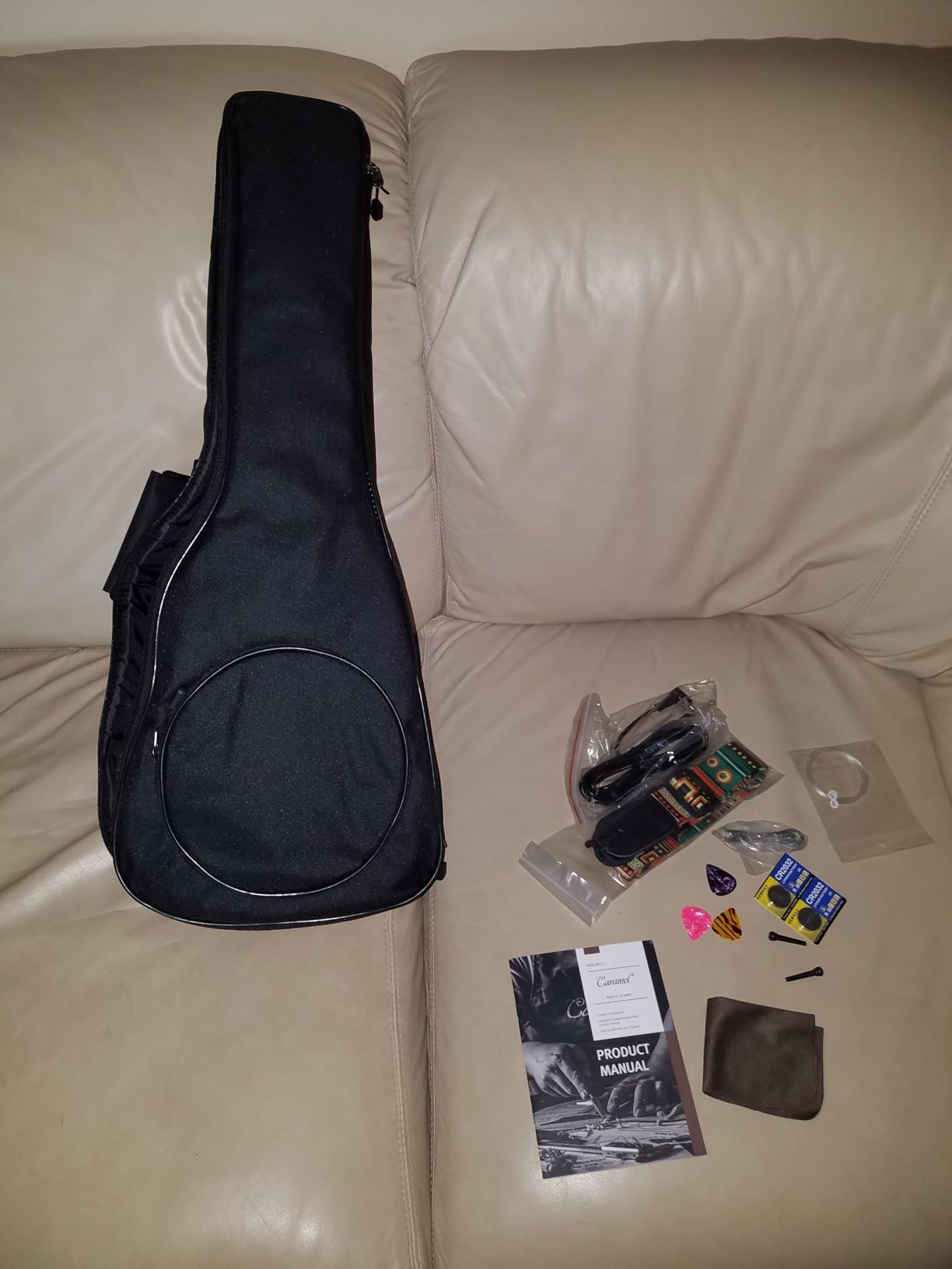 Caramel 26inch CT204 All Solid Acacia Wood Tenor Electric Ukulele Professional Ukelele Kit Beginner Guitar Starter Bundle Strings, Padded Gig Bag, Strap customer photo 2