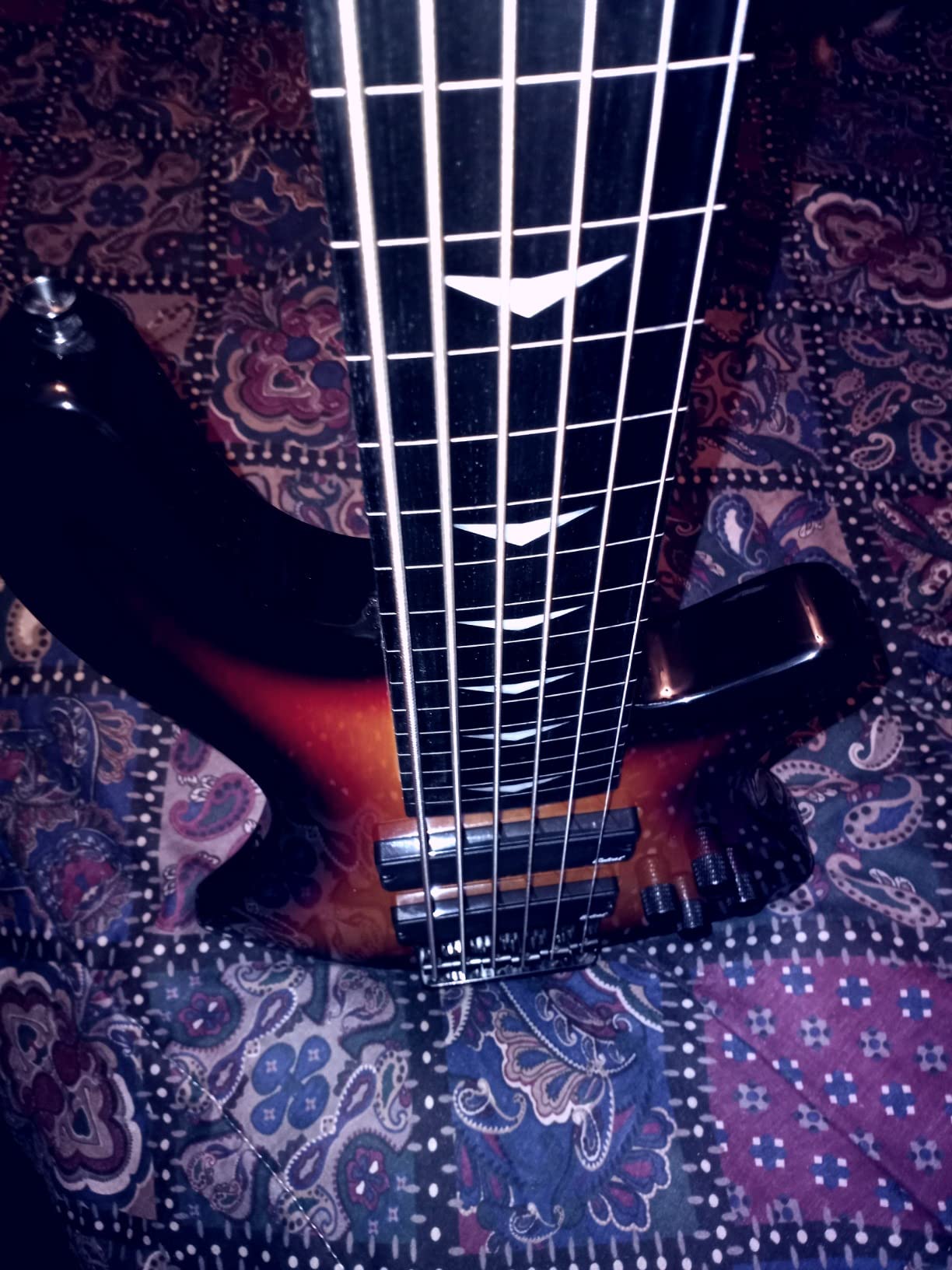 Fretless 6 String Electric Bass, Bolt-On Maple Neck, Poplar Body Sunburst customer photo 2