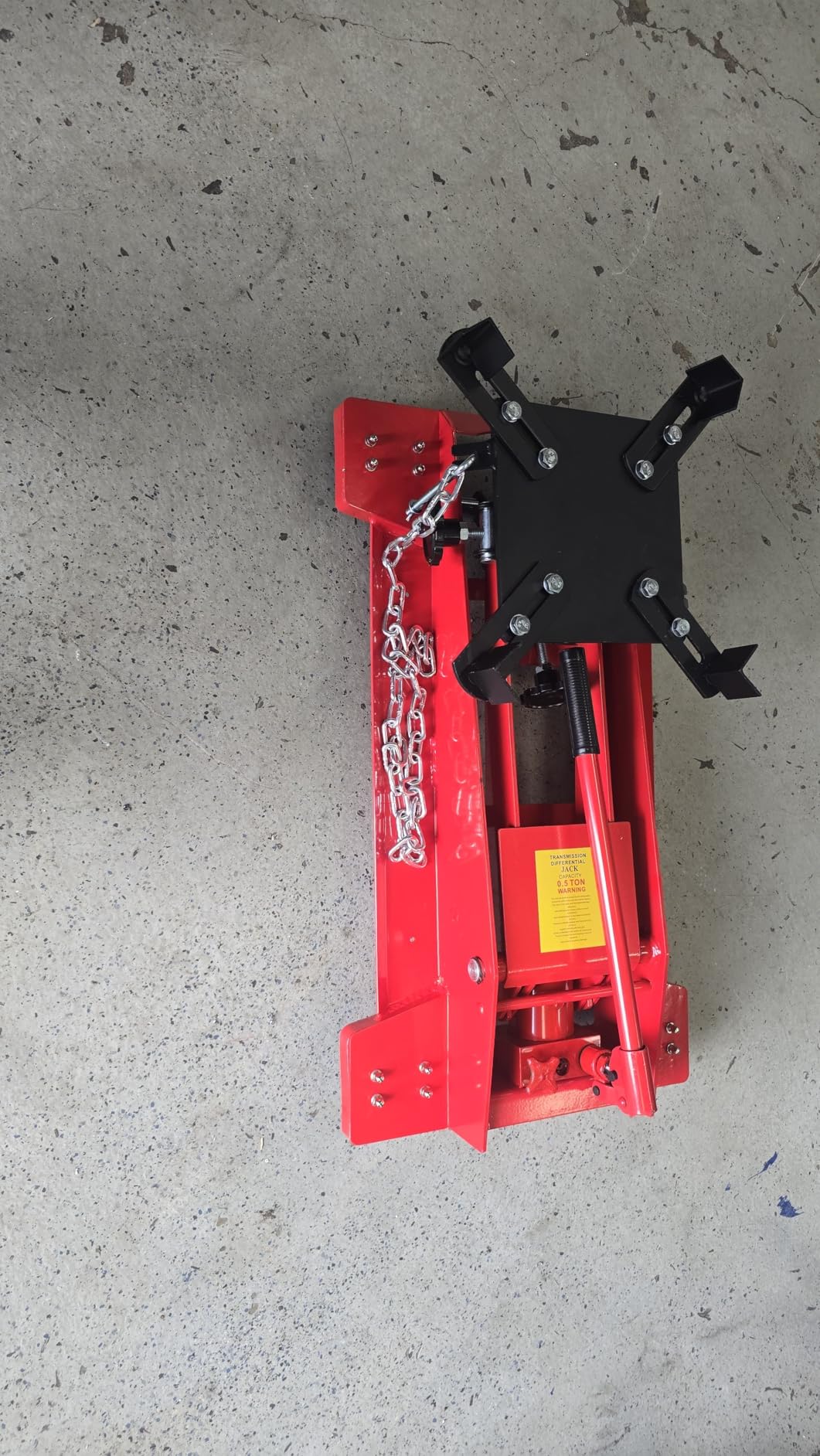 Adjustable Transmission Jack 1/2 Ton (1100 LBS) Capacity, 7.68