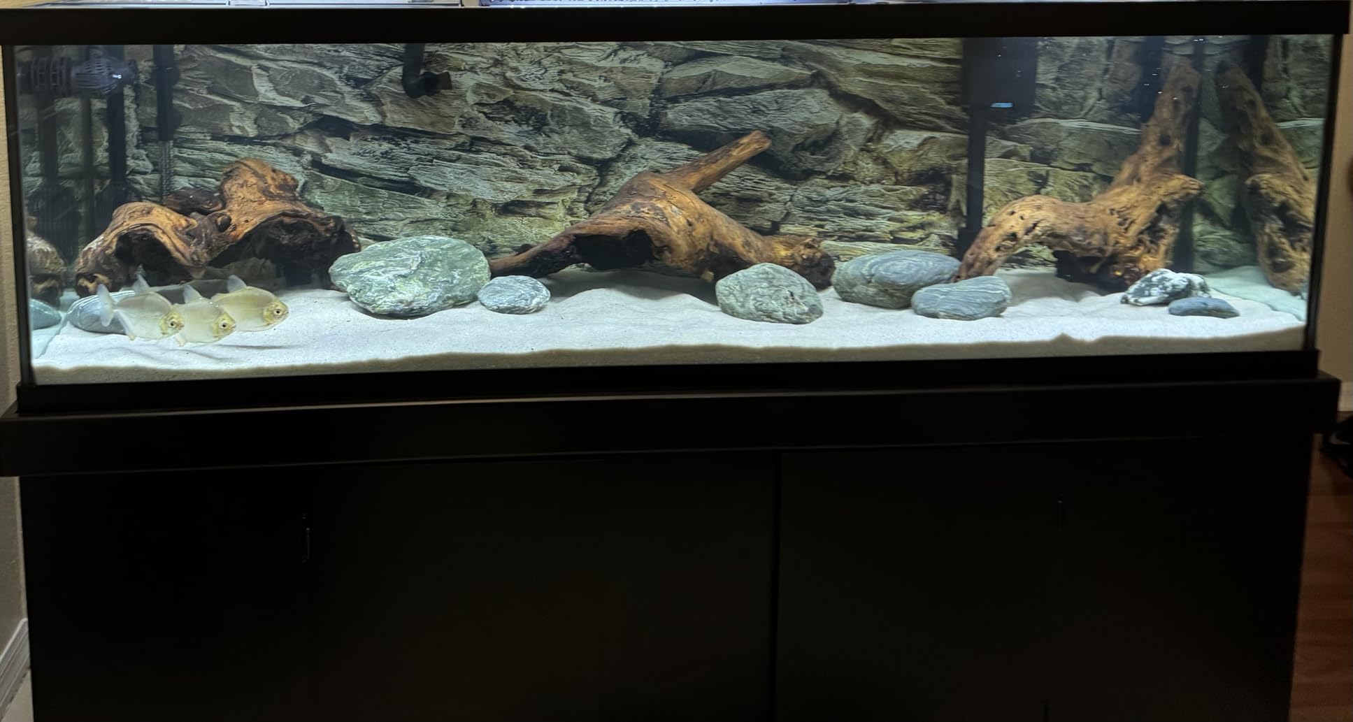 Rock Wall Aquarium Background Poster PVC Fish Tank Decor Landscape 24 36 48 72 (48