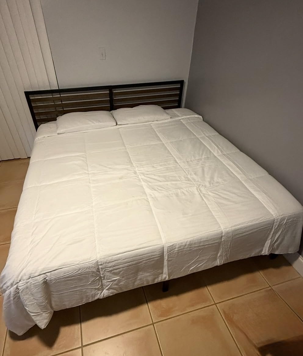 DOWNCOOL Comforters Queen Size, Duvet Insert, White All Season Duvet, Lightweight Quilt, Down Alternative Hotel Comforter with Corner Tabs customer photo 1