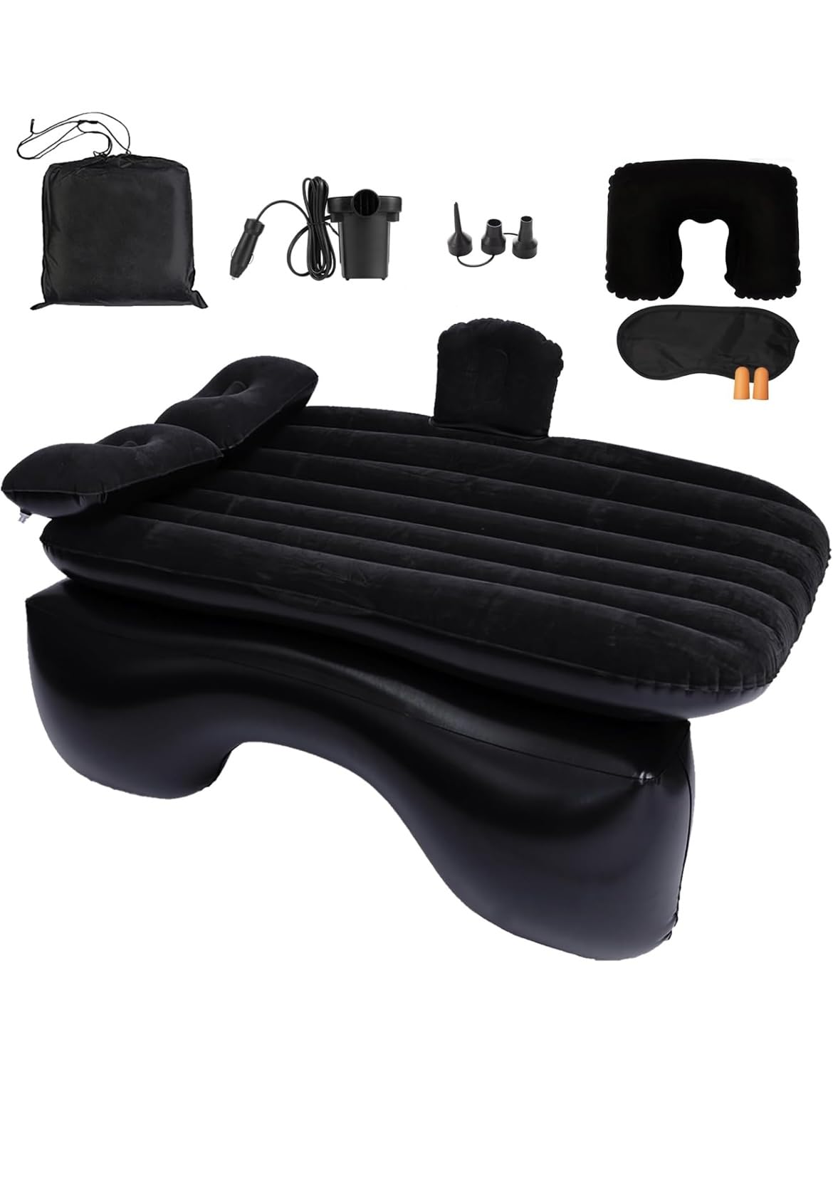Onirii Inflatable Car Air Mattress Back Seat Bed with Air Pump, 55