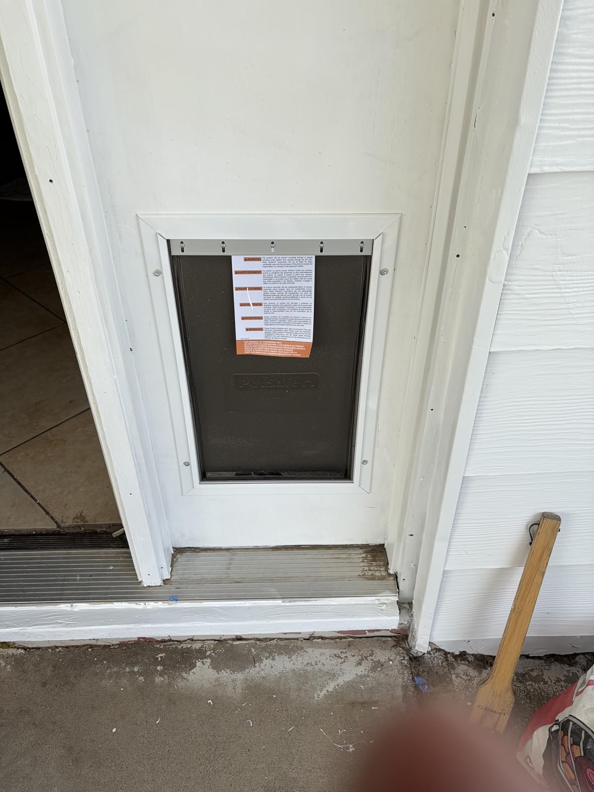 PetSafe Extreme Weather Aluminum Dog Door - 3 Flaps, Large Dogs customer photo 1
