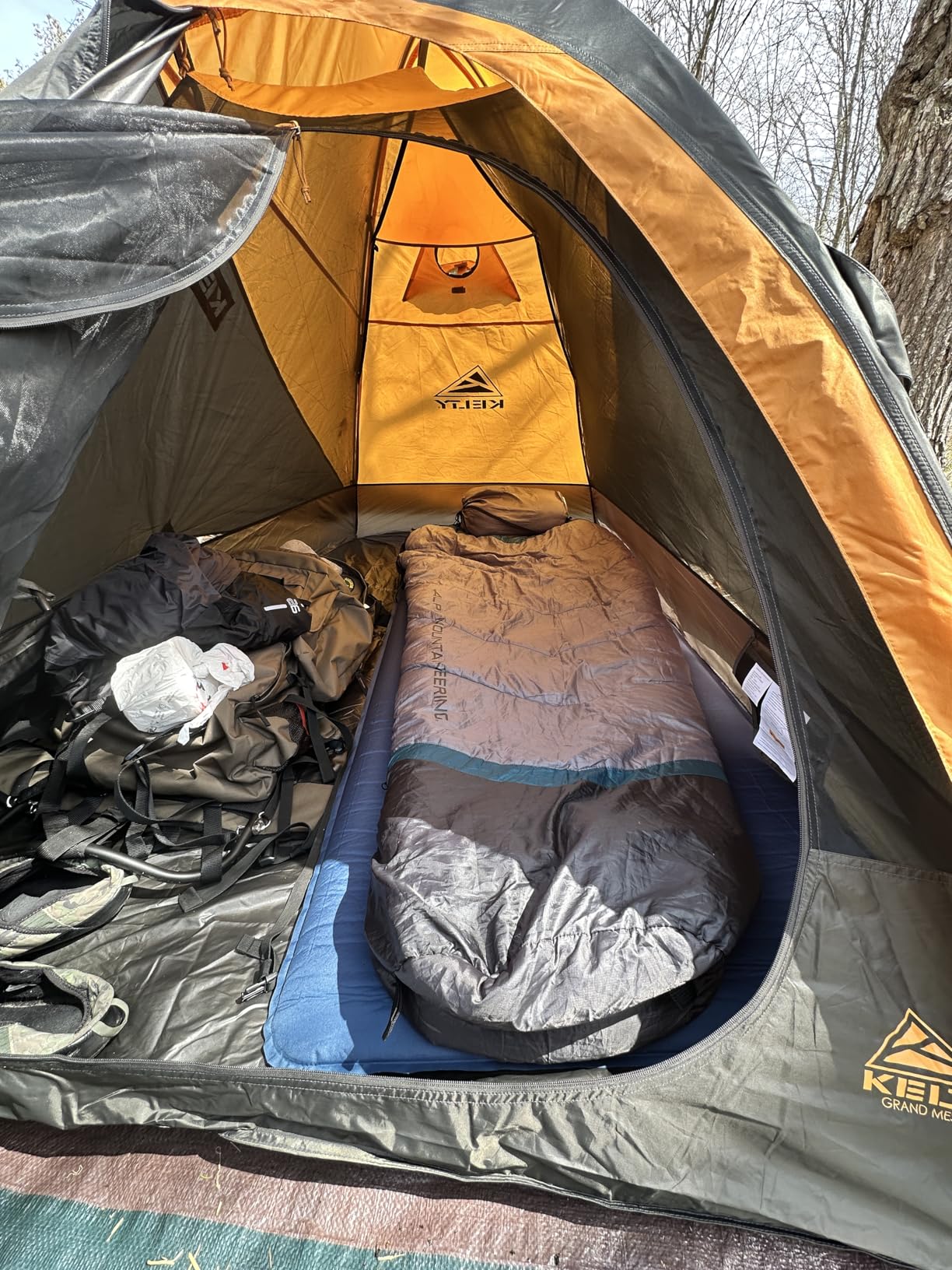 Kelty Grand Mesa 4P Backpacking Tent - 3 Season Camping, Thru Hiking Shelter, Aluminum Pole Frame, Single Door + Vestibule customer photo 2