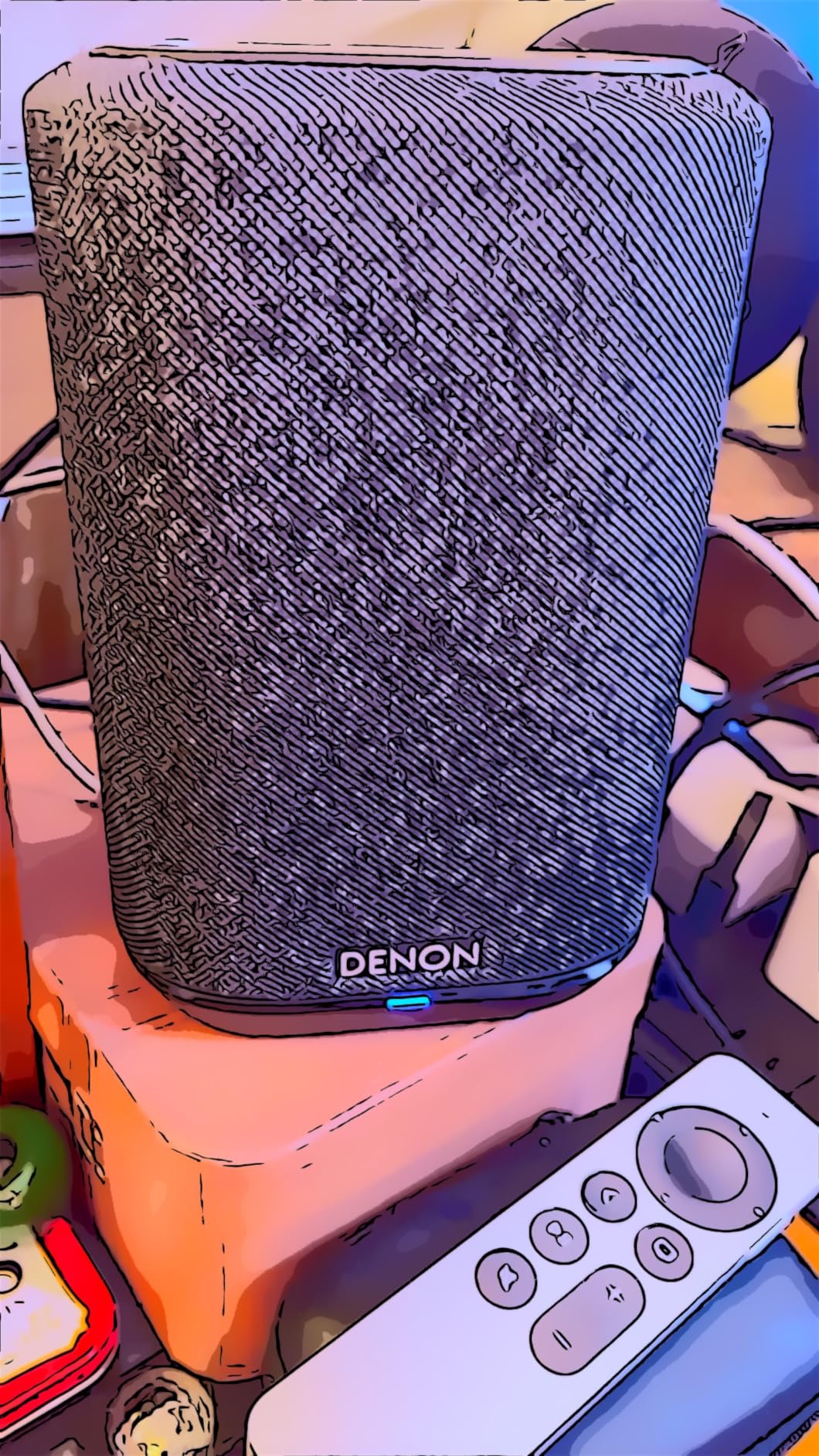 Denon Home 150 Wireless Smart Speaker - Compact Design, Wi-Fi and Bluetooth, HEOS Built-in, Alexa Built-in, Siri and AirPlay 2, Spotify Connect, Multi-Room Support, White customer photo 2