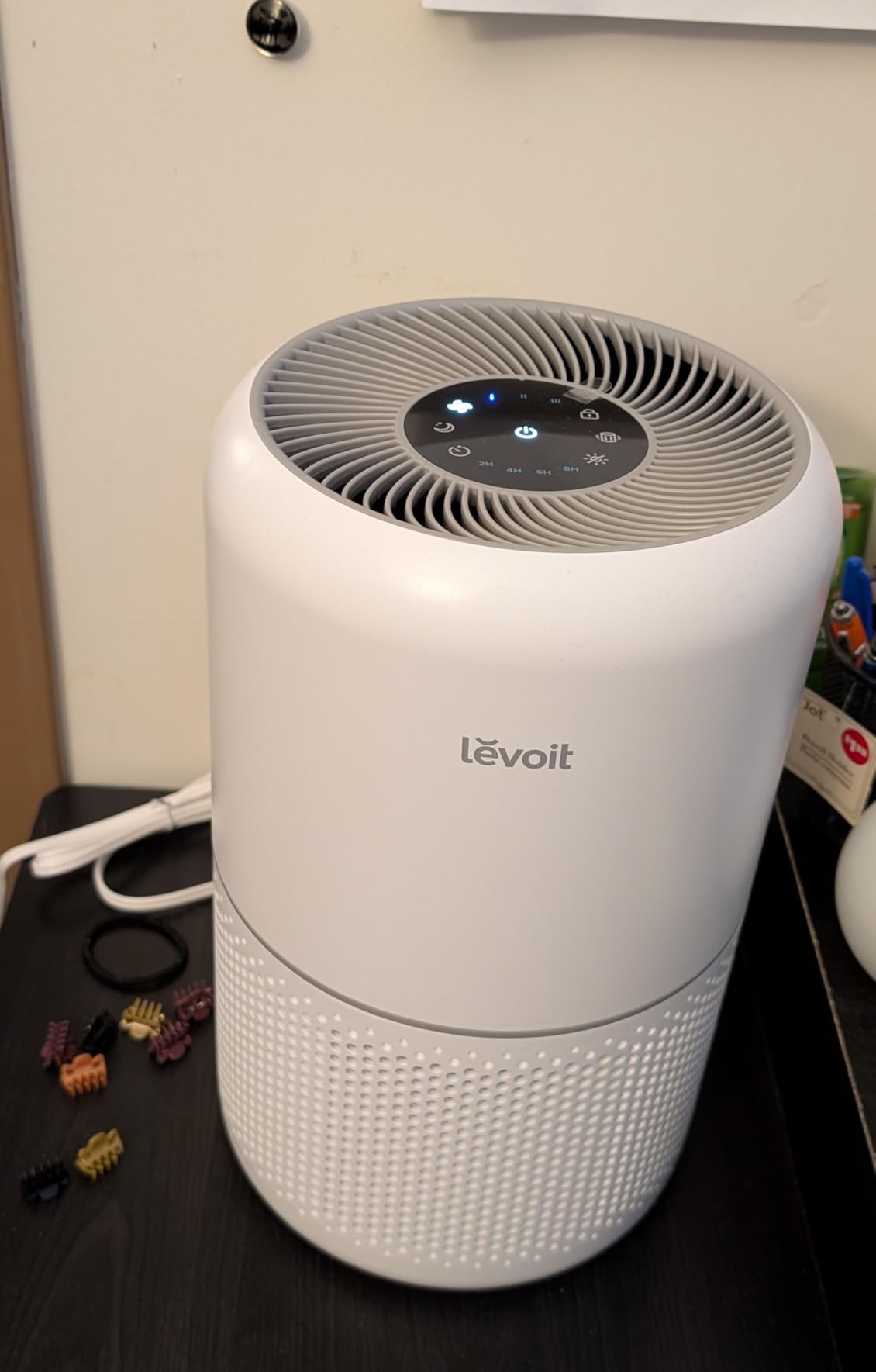 LEVOIT Air Purifier for Home Allergies Pet Hair in Bedroom, Covers Up to 1073 ft² by 56W High Torque Motor, AHAM VERIFIDE, 3-in-1 Filter with HEPA Sleep Mode, Remove Dust Smoke Odor, Core300-P, Black customer photo 1