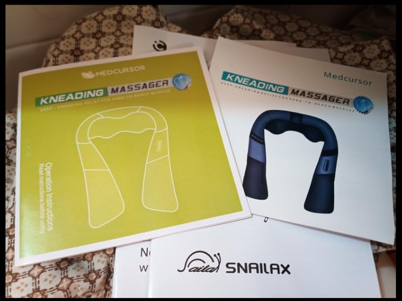 Medcursor Neck Massager, Portable Electric Shiatsu Back Massage Device with Heat, Deep Tissue 3D Kneading Pillow for Muscle Pain Relief, Mother's Day Gift (No Battery) customer photo 1