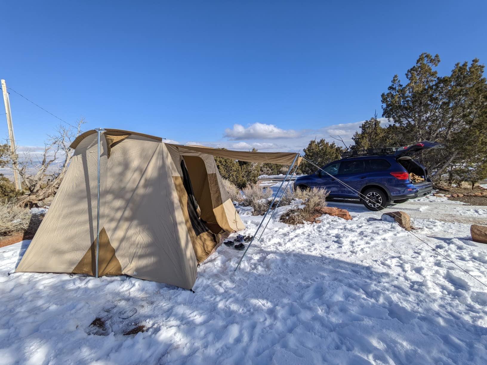 Teton Sports Canvas Tents, Tent for Family Camping in All Seasons, The Right Shelter for Your Base Camp, Waterproof customer photo 1