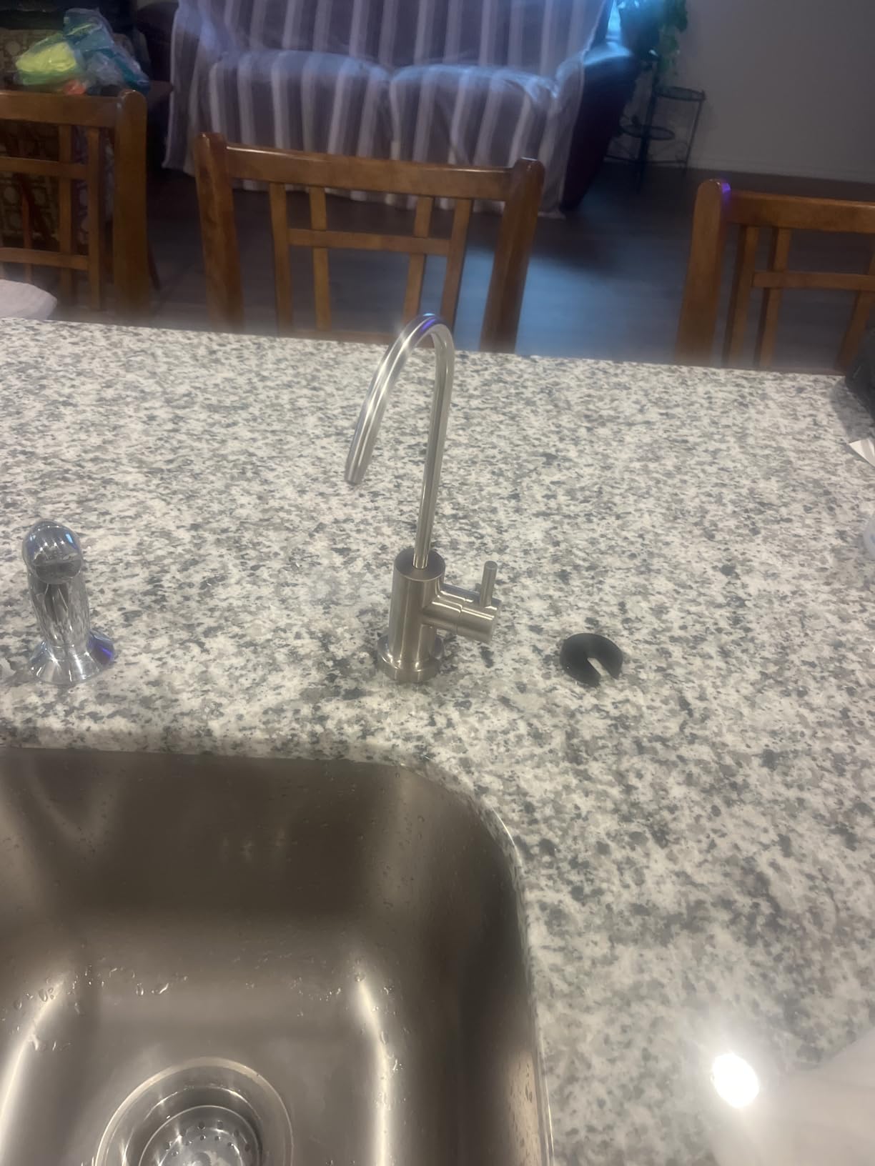 Waterdrop TSU 0.01 Micron Ultra Filtration Under Sink Water Filter System, 3-Stage Tankless Under Sink Water Filtration System with Faucet, Smart Panel, Not Lower TDS, Drilling Required customer photo 1