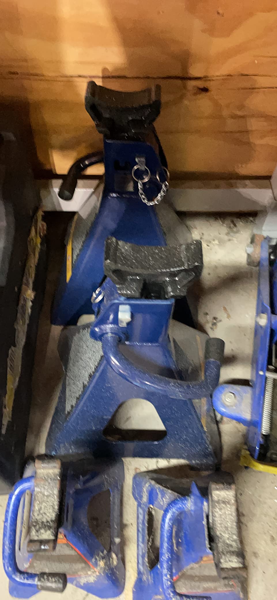 TCE 6 Ton (12,000 LBs) Capacity Double Locking Steel Jack Stands, 2 Pack, Blue customer photo 2