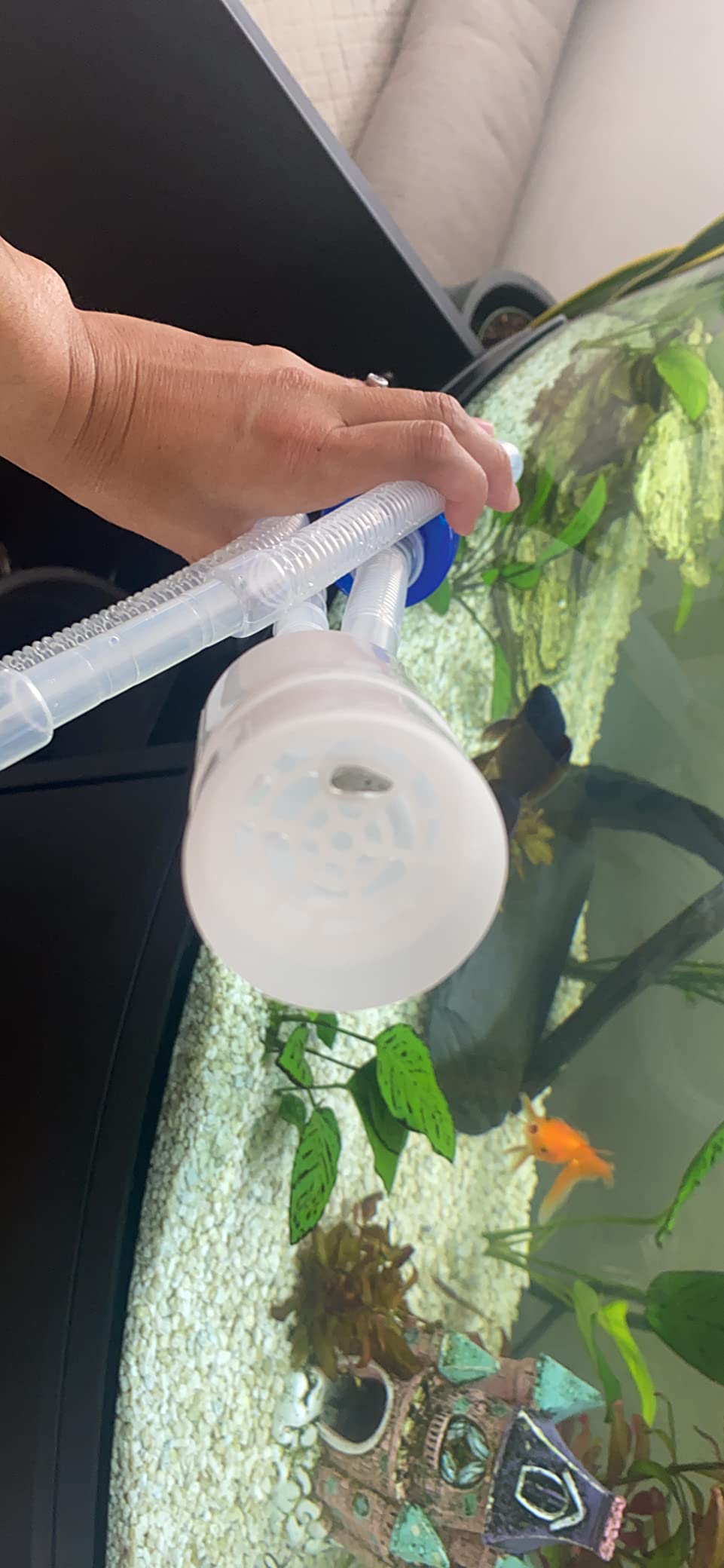 AQUANEAT Aquarium Vacuum Siphon, Fish Tank Water Changer, Gravel Cleaner, Hand Pump customer photo 1