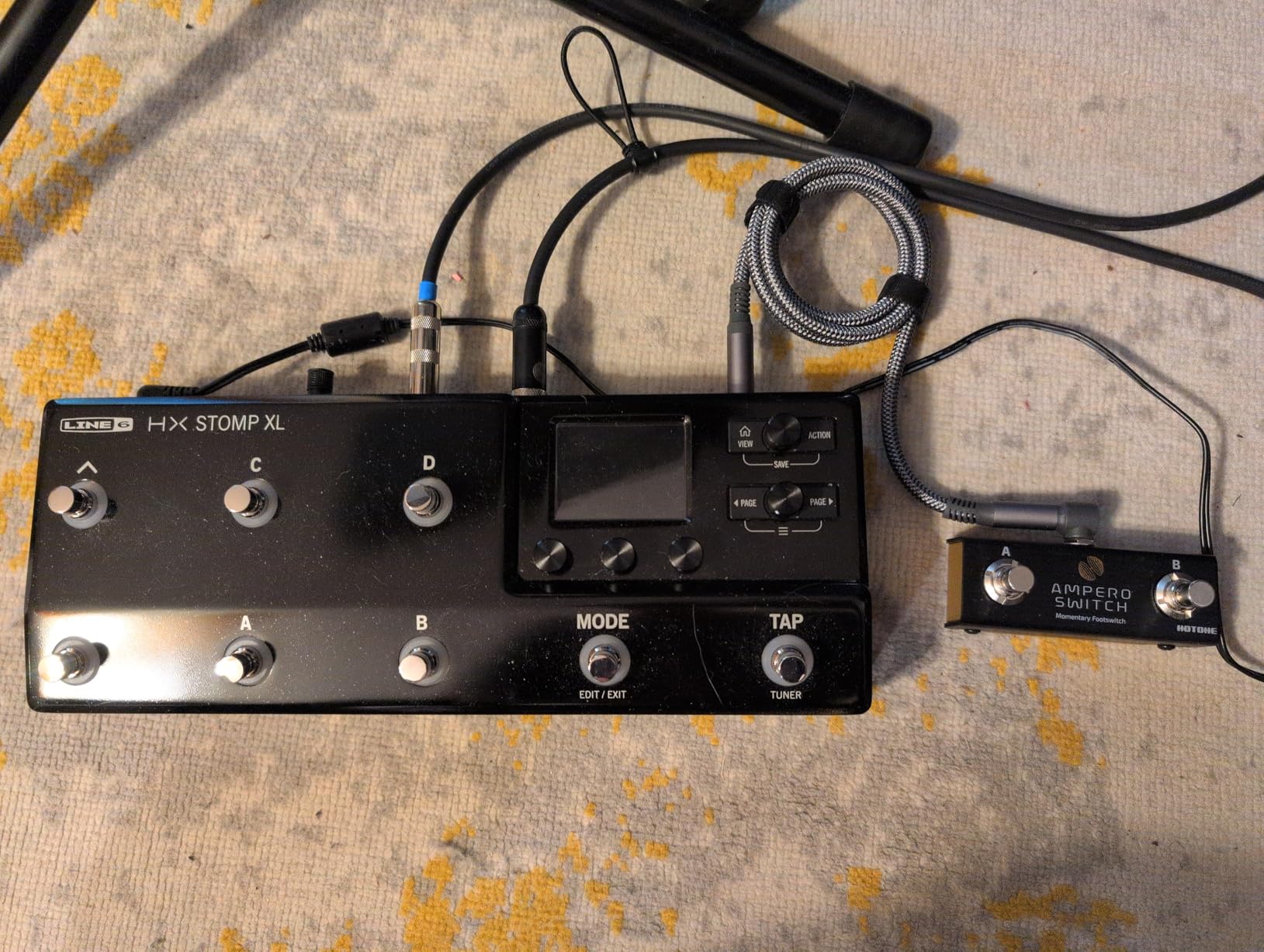 Hotone Dual Footswitch Pedal Momentary 2-Way Pedal Foot Switch Controller Ampero Switch 6.35 mm customer photo 1
