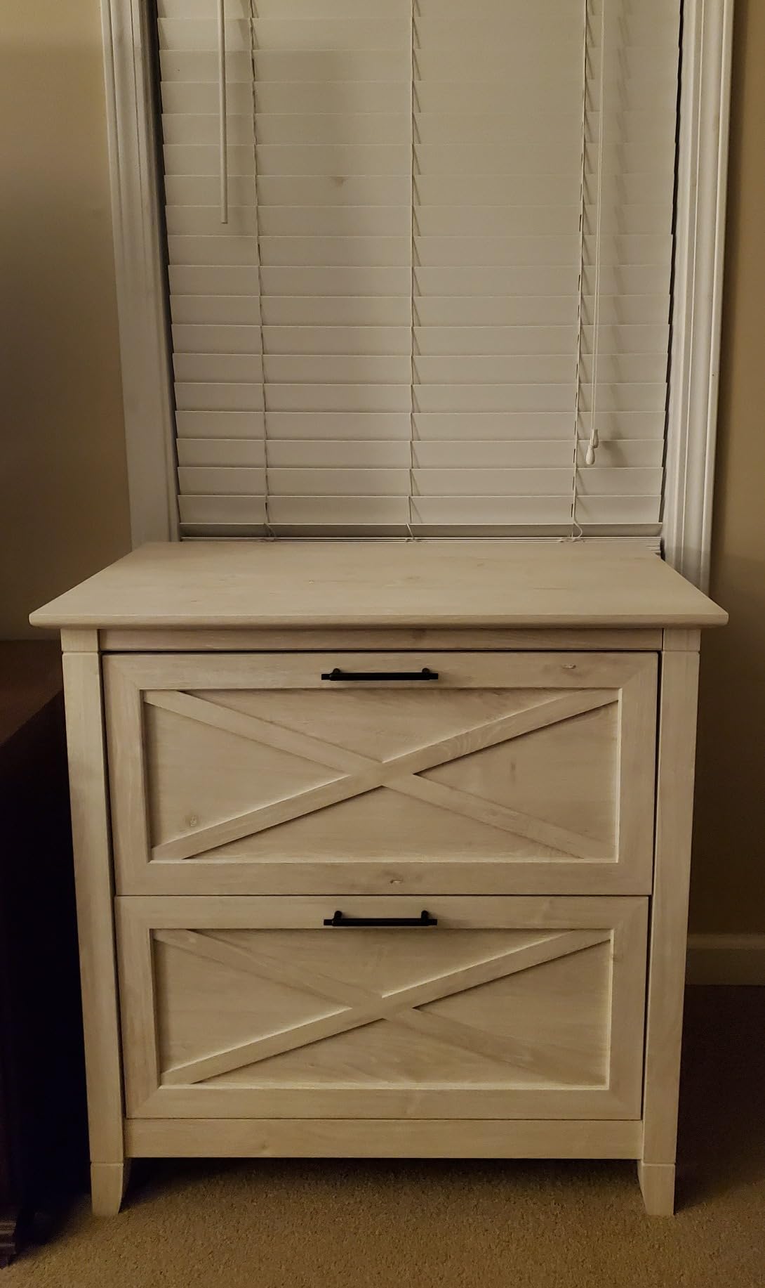 Bush Home Key West 2 Drawer Lateral File Cabinet in Pure White and Shiplap Gray, Document Storage for Home Office, Accent Chest with Drawers customer photo 2