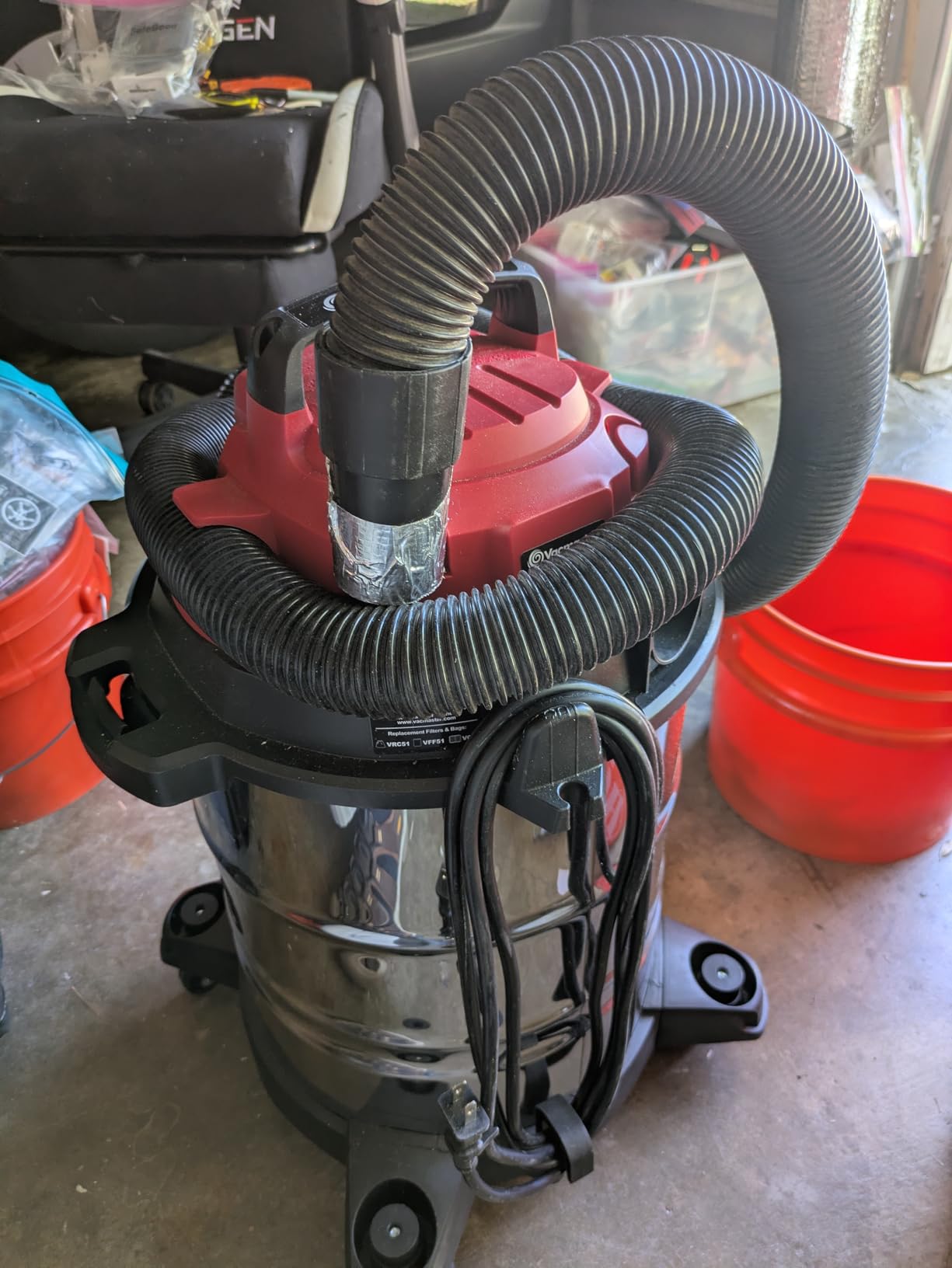 Vacmaster VOC508S 5-Gallon 4 Peak HP Stainless Steel Wet/Dry Vacuum customer photo 2