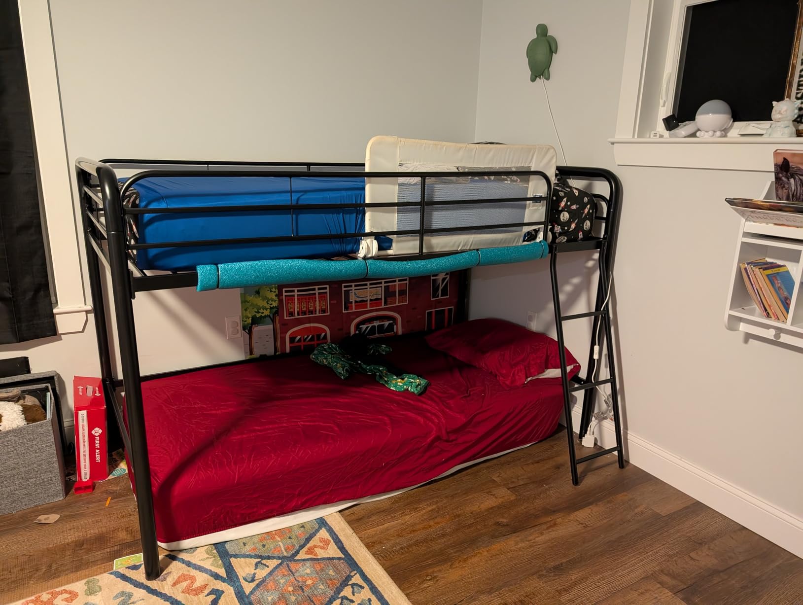DHP Jett Junior Full Metal Loft Bed, Silver customer photo 1