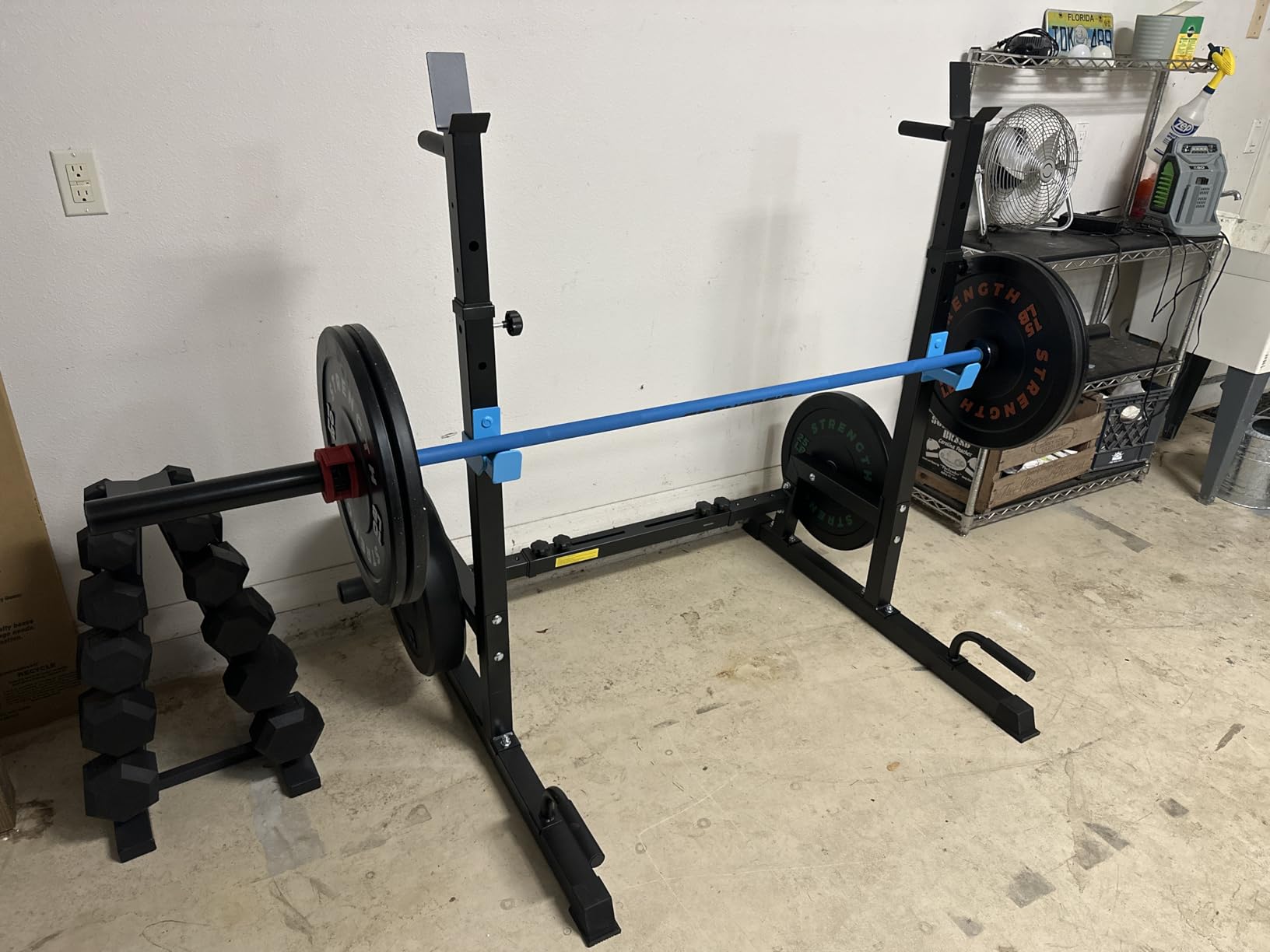 JX FITNESS Squat Rack, Barbell Rack, Bench Press Rack Push Up Multi-Function Weight Lifting Gym/Home Gym customer photo 1