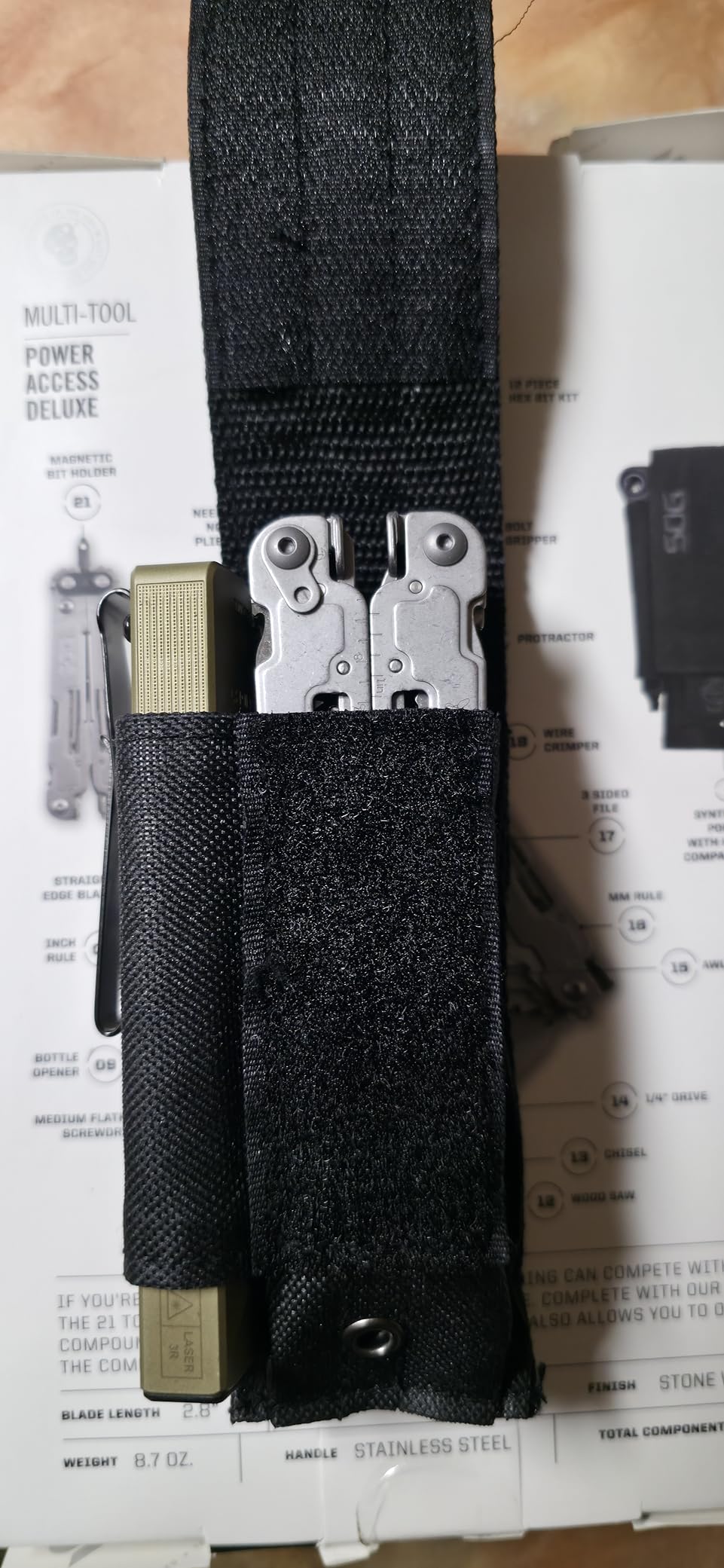 SOG PowerAccess Deluxe All-Around Heavy Duty Stainless Steel Multi-Tool w/Nylon Sheath, Two Knife Blades customer photo 1